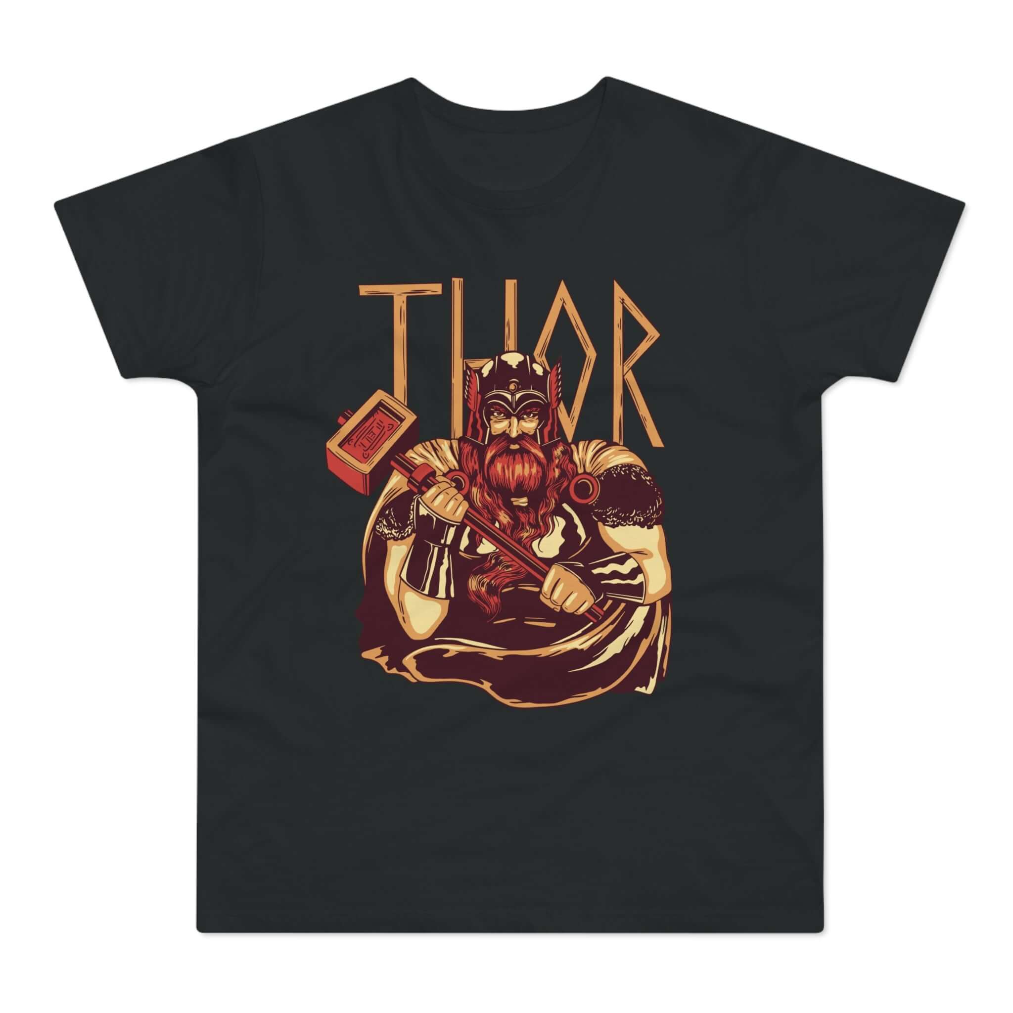 T-shirt med titlen: Thor - Ready For The Battle | T-Shirt Med Tryk.