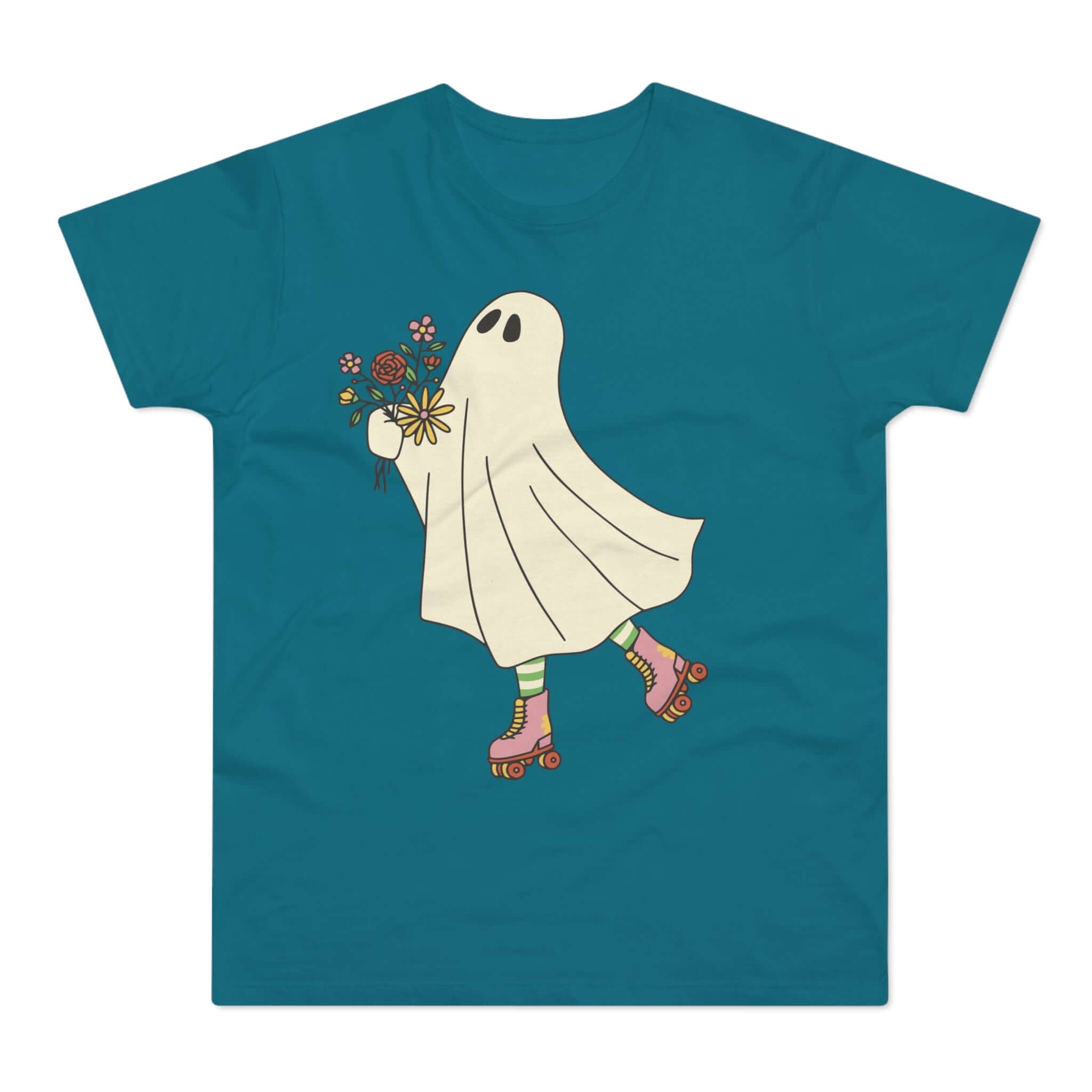 T-shirt med navnet: Spooky Sweet Rolling Love | T-Shirt Med Tryk.