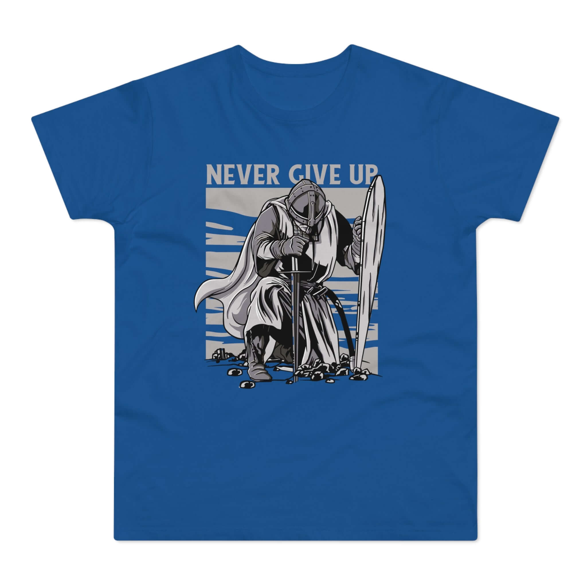 T-shirt med navnet: Never Give Up | T-Shirt Med Tryk.