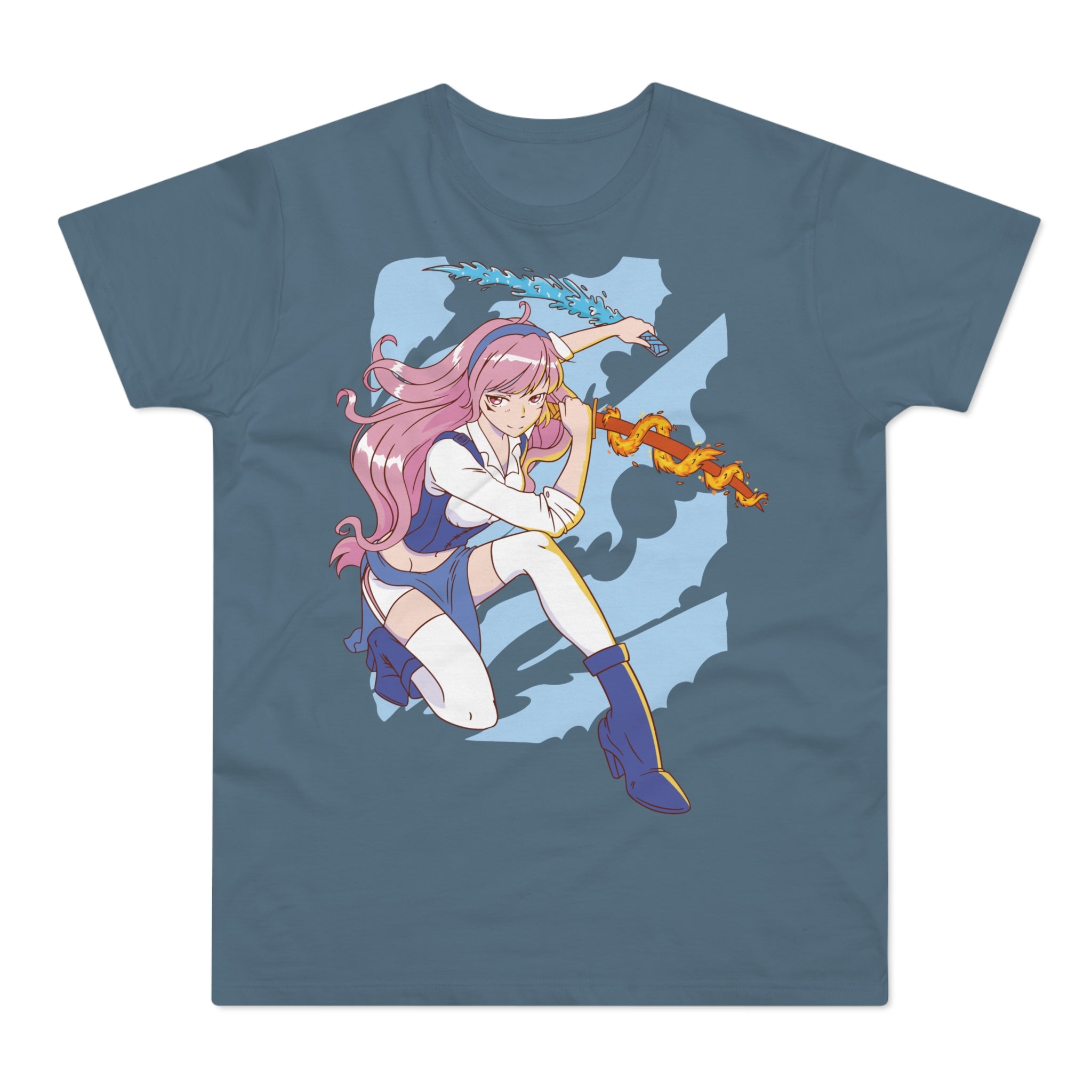 T-shirt med navnet: Sanita - Girl With Living Swords | T-Shirt Med Tryk.