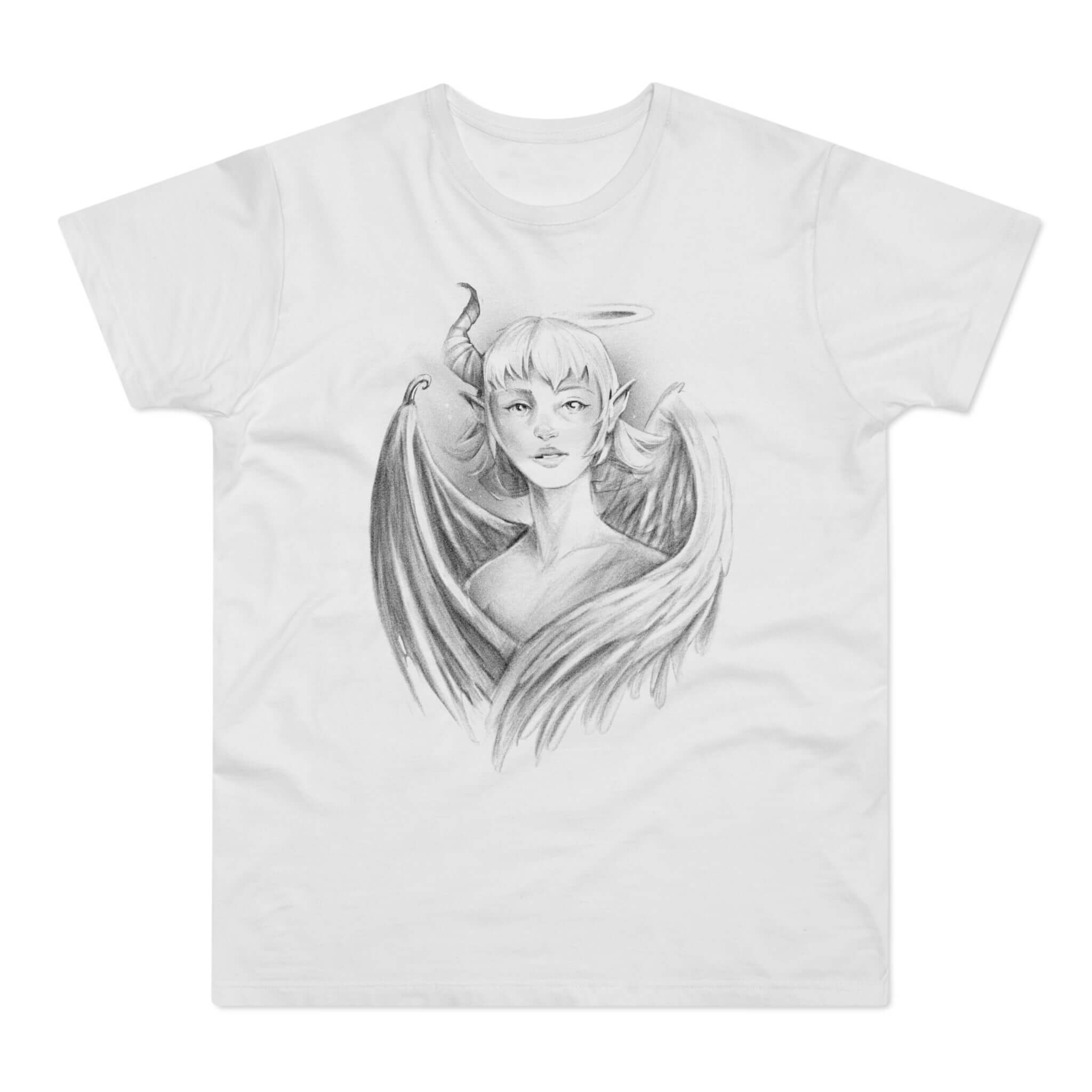 T-shirt med navnet: The Dark And Bright Sides In Everyone | T-Shirt Med Tryk.