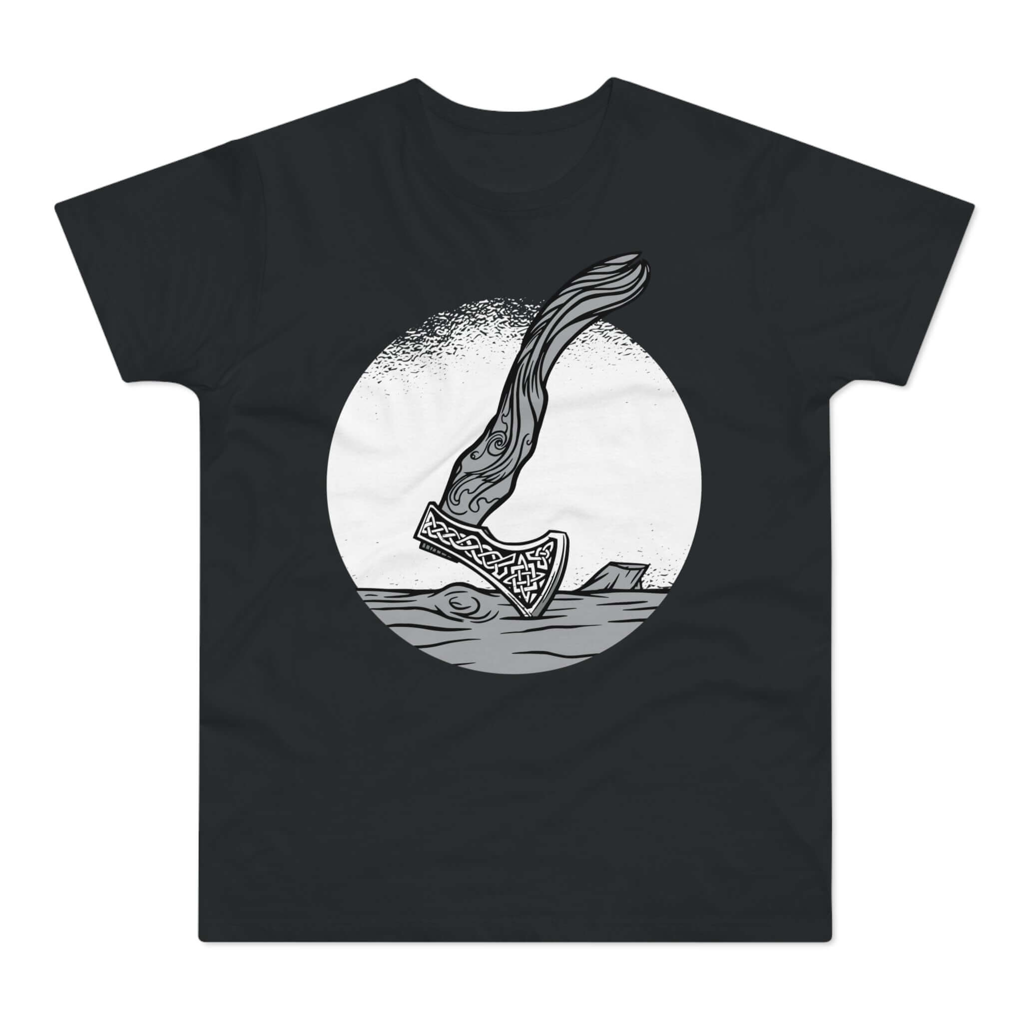 T-shirt med titlen: Viking Axes: The Best Axes For Slaughter | T-Shirt Med Tryk.