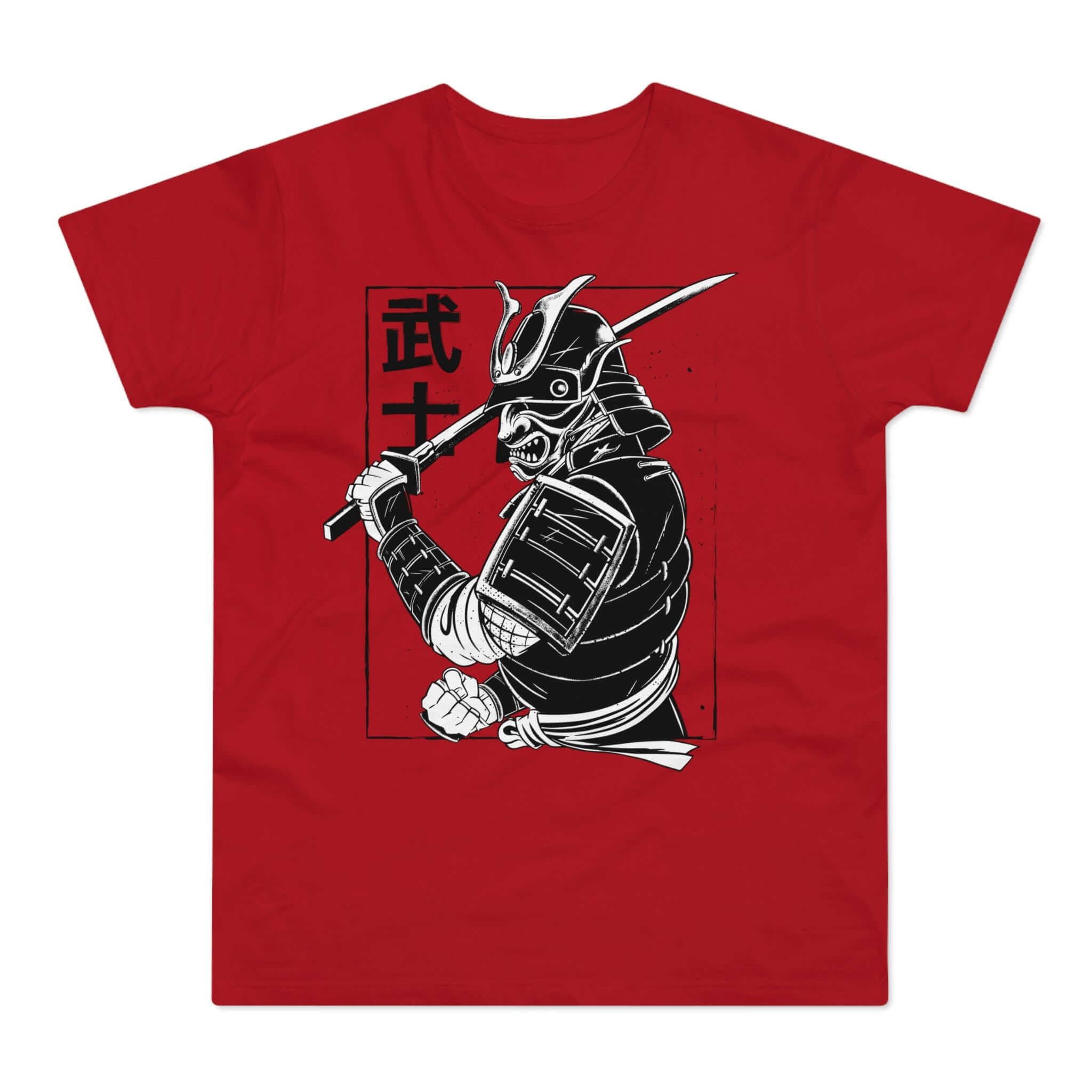 T-shirt med navnet: Genji Wielding His Katana | T-Shirt Med Tryk.
