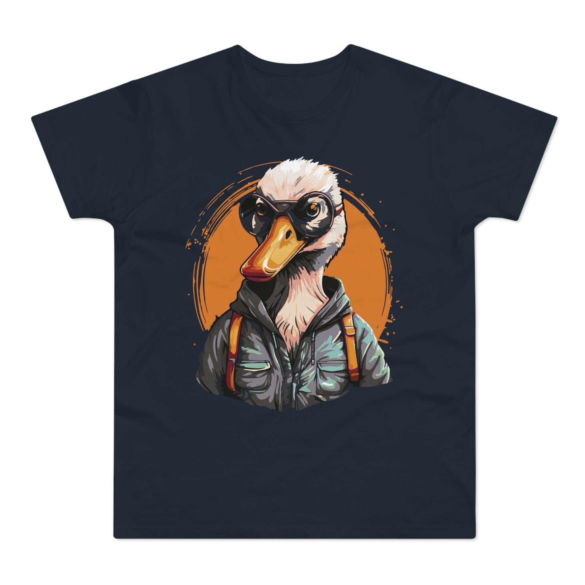 T-shirt med navnet: Indiana Quack On His Adventure | T-Shirt Med Tryk.