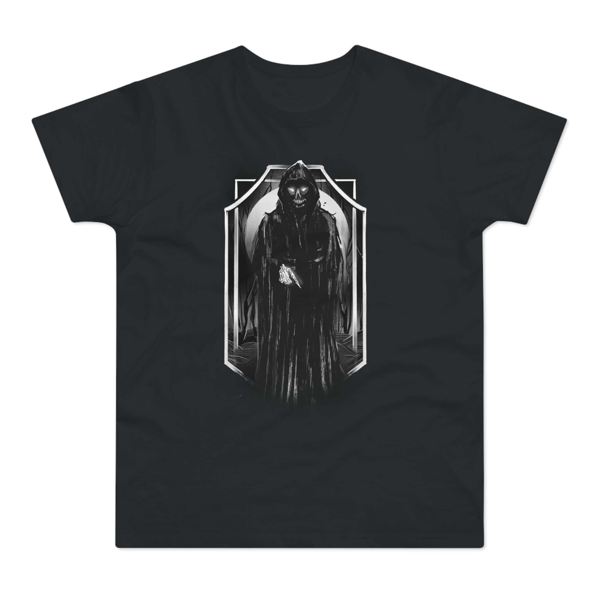 T-shirt med titlen: The Death Awaits You | T-Shirt Med Tryk.