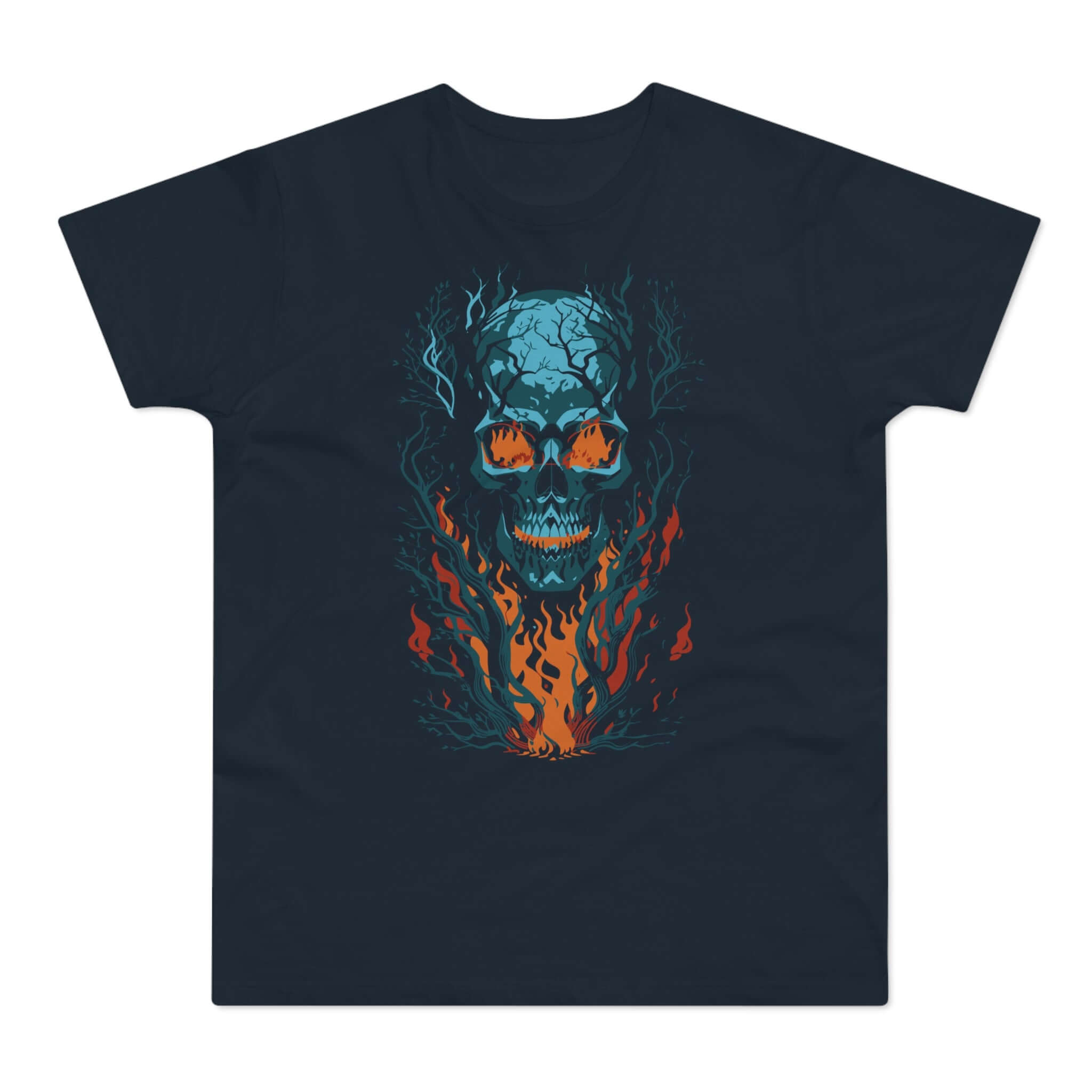 T-shirt med titlen: The Indestructible Skull Of Asmodan | T-Shirt Med Tryk.