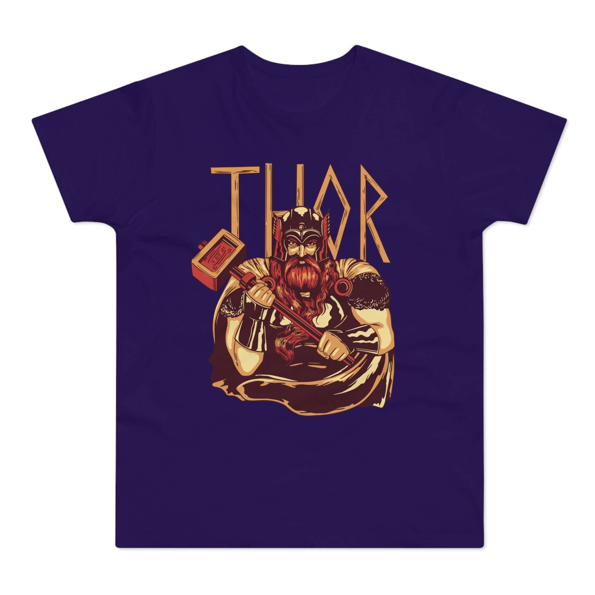T-shirt med titlen: Thor - Ready For The Battle | T-Shirt Med Tryk.