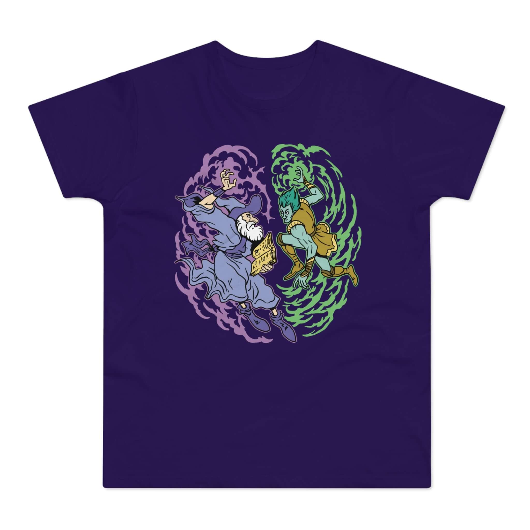 T-shirt med navnet: The Infinite Battle Of Eldron And Zelroth | T-Shirt Med Tryk.