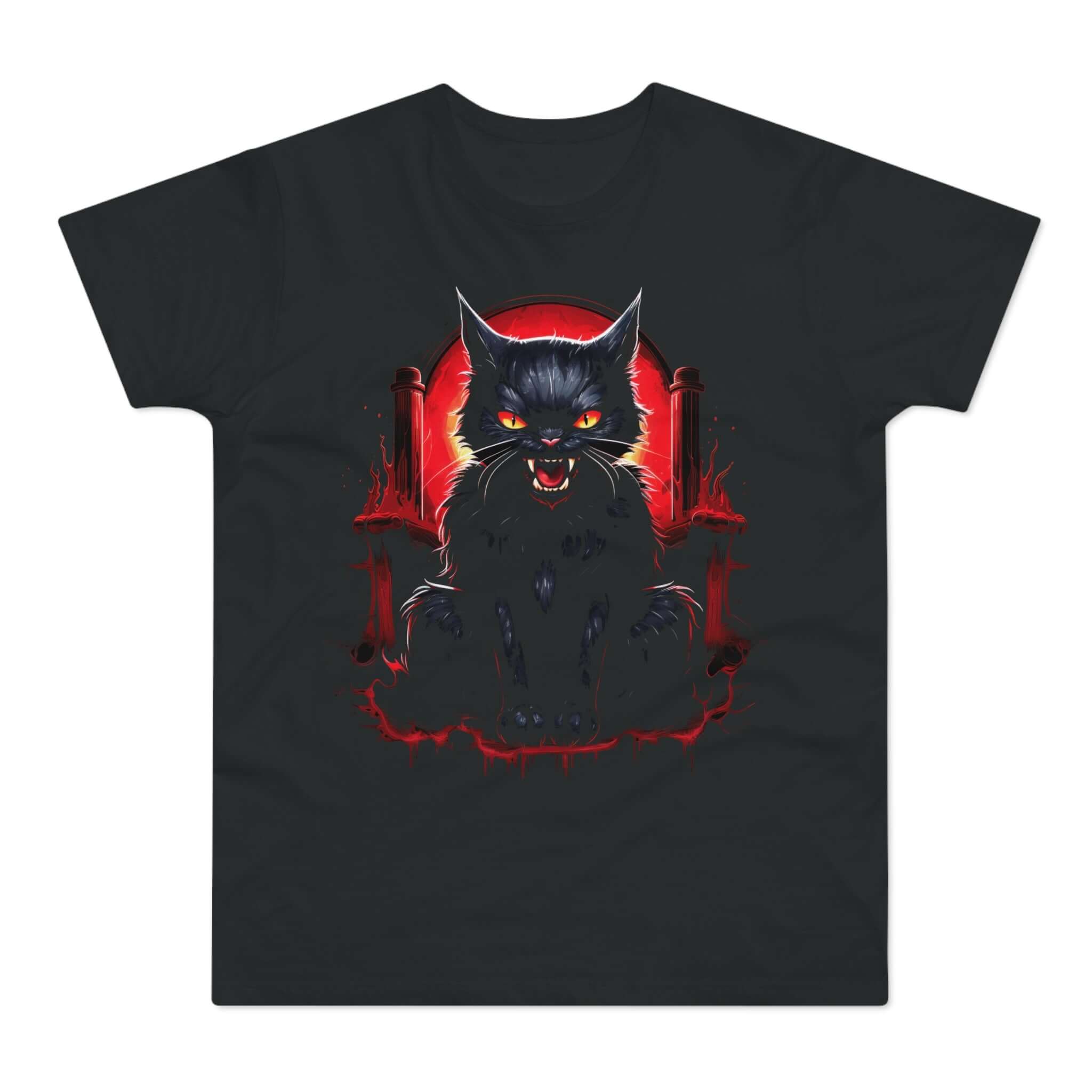 T-shirt med titlen: If Lucifer Had A Cat... | T-Shirt Med Tryk.