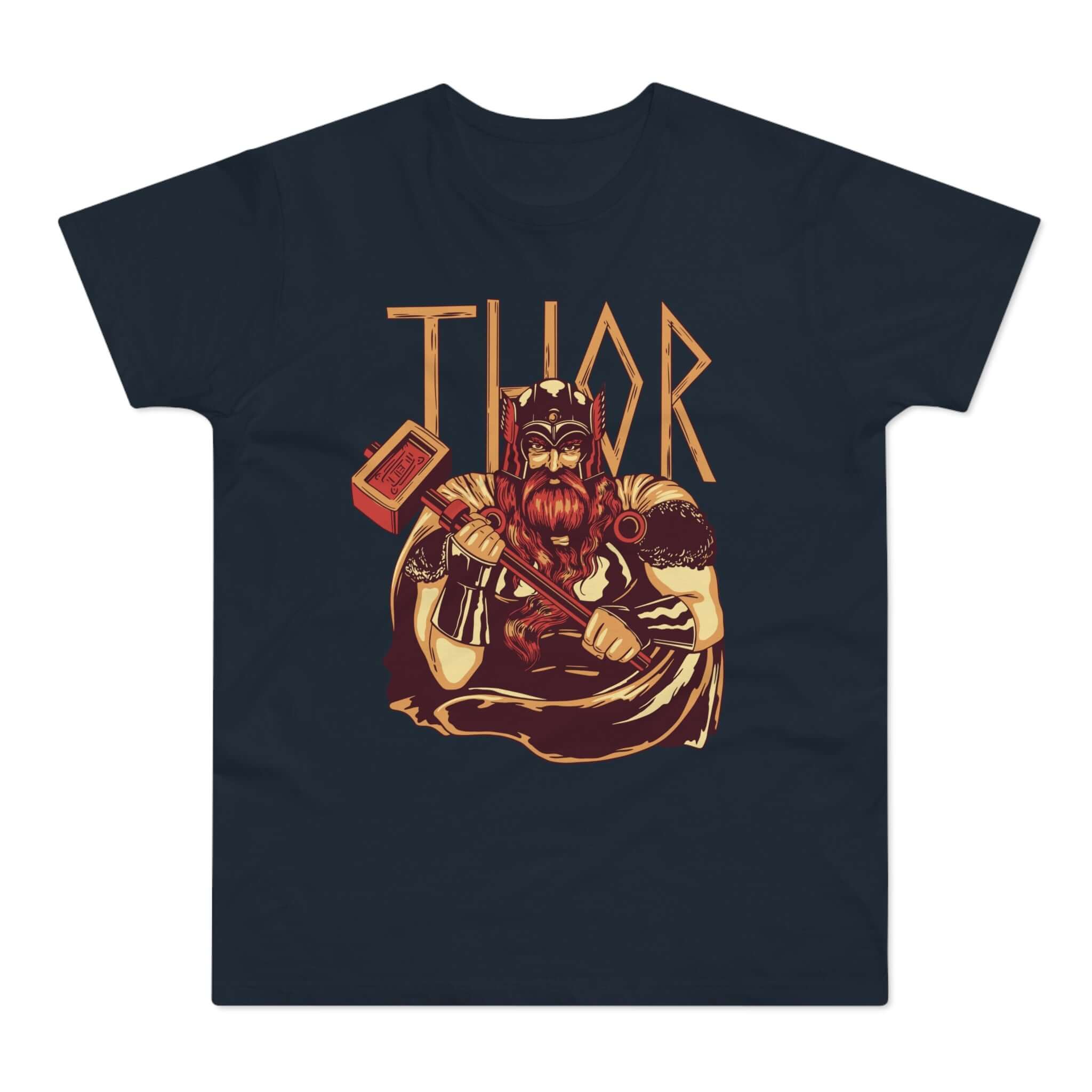 T-shirt med titlen: Thor - Ready For The Battle | T-Shirt Med Tryk.