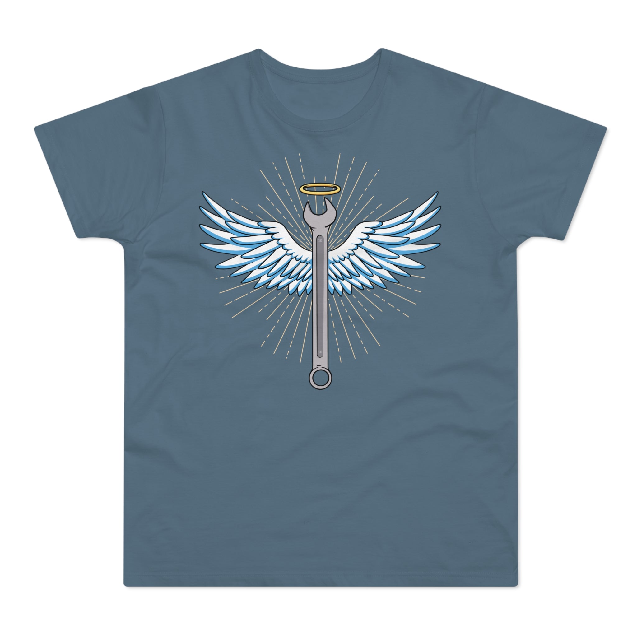 T-shirt med navnet: The Holy Wrench | T-Shirt Med Tryk.