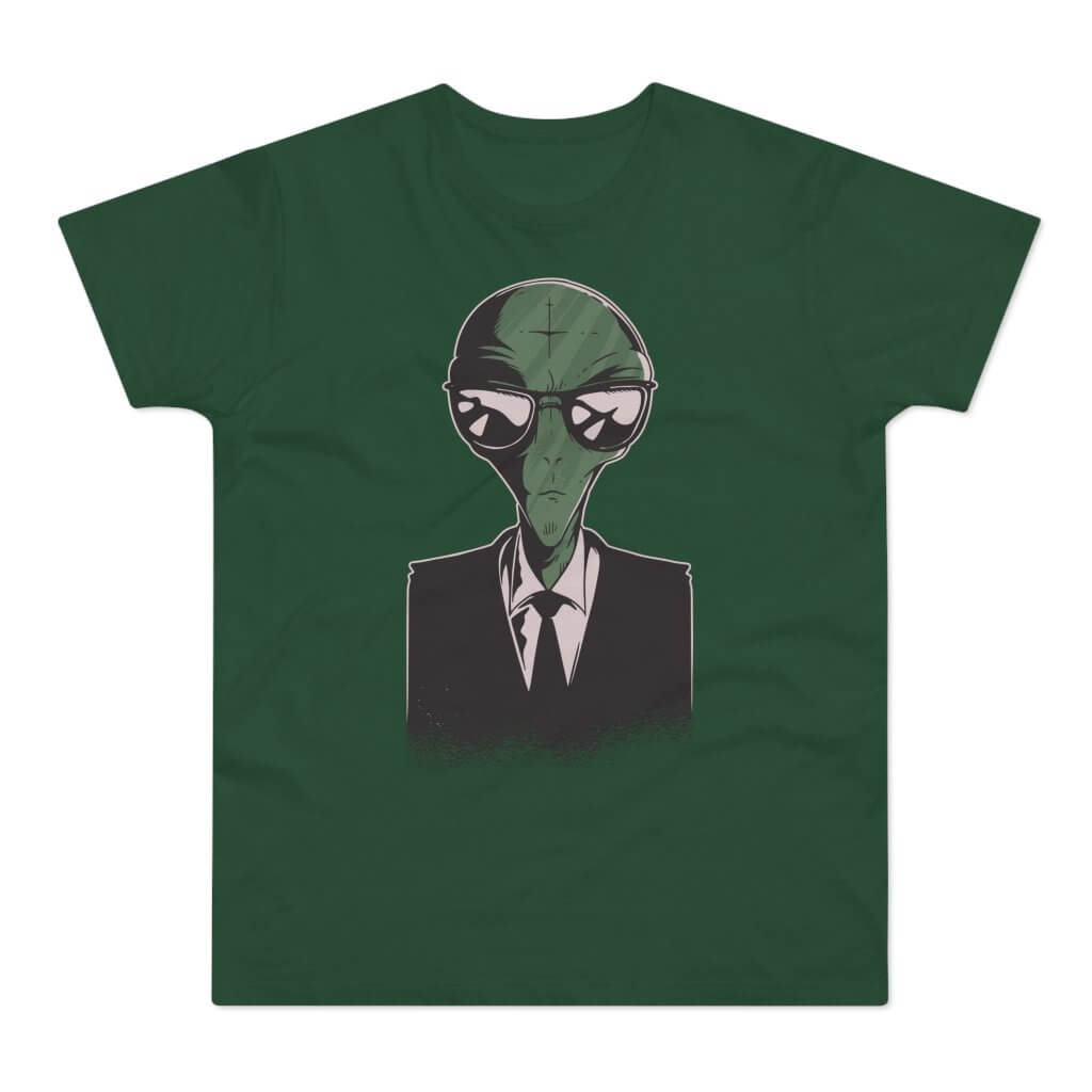 T-shirt med titlen: Careful - The Men In Black Got Infiltrated| T-Shirt Med Tryk.