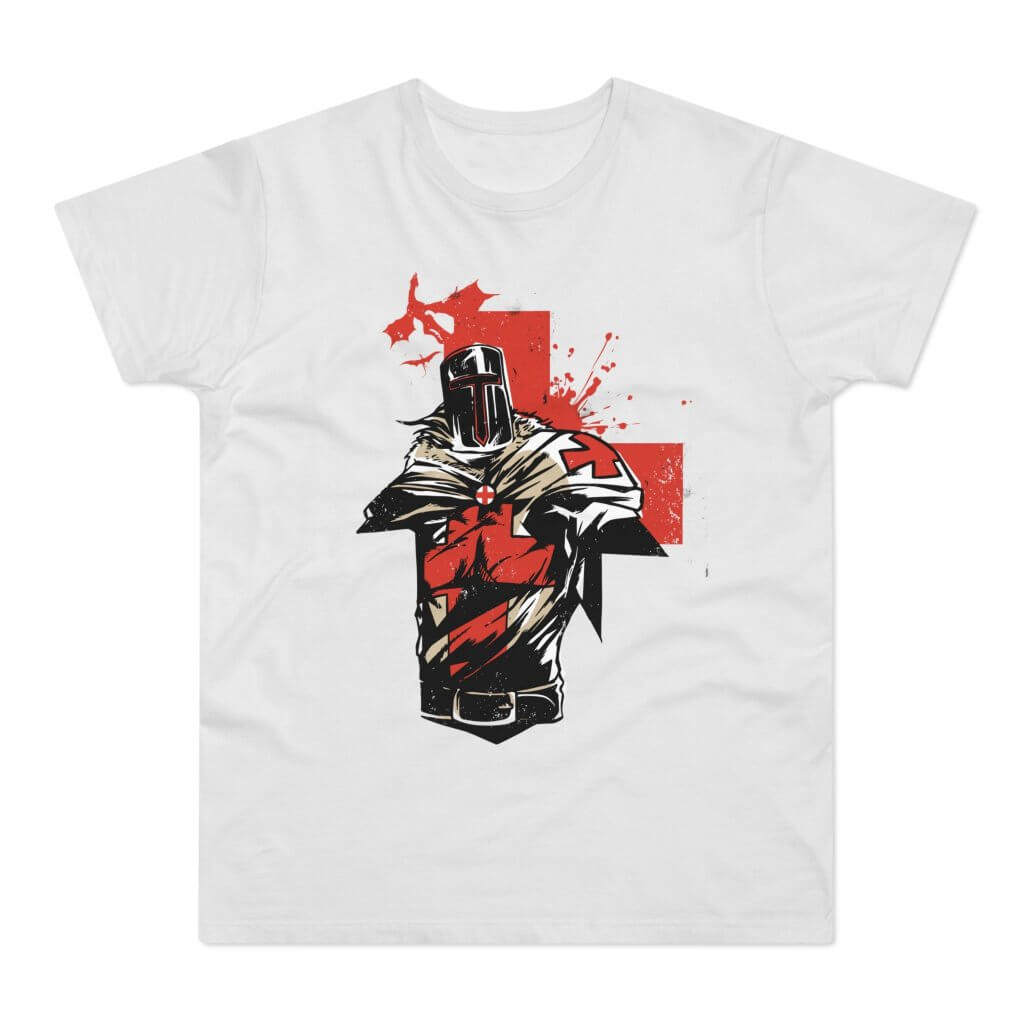 T-shirt med navnet: For The Holy Cross! | T-Shirt Med Tryk.