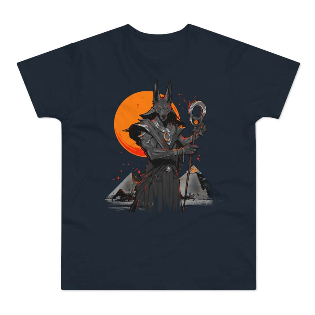 T-shirt med navnet: Anubis Gathering His Army Of The Undead | T-Shirt Med Tryk.