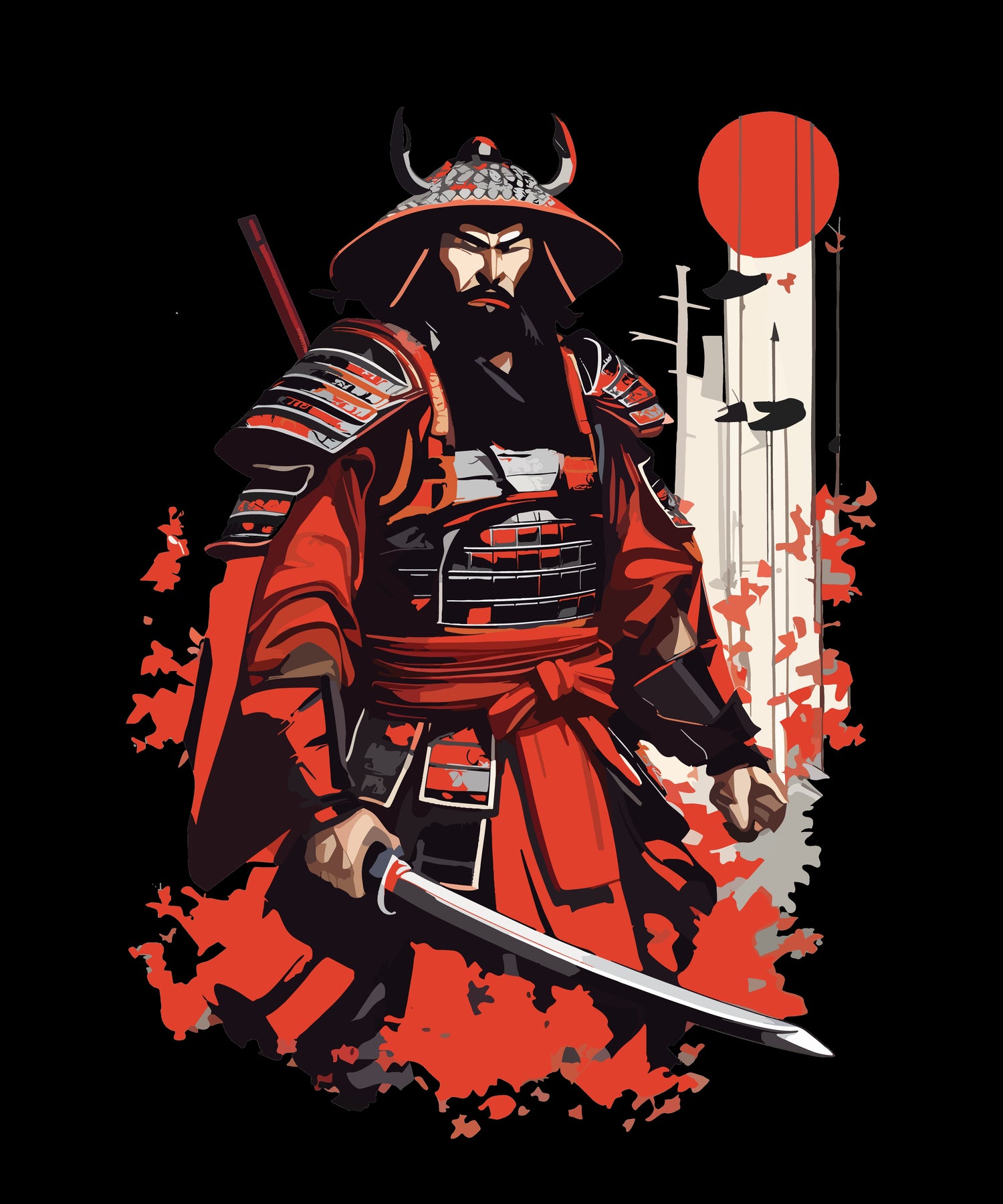 Samurai og Ninja T-Shirts