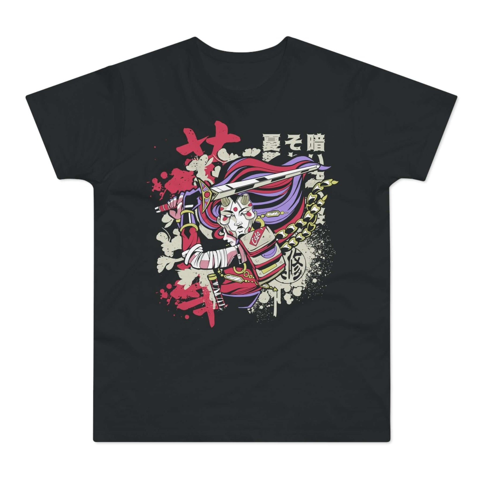 T-shirt med navnet: Splash Art Samurai | T-Shirt Med Tryk.
