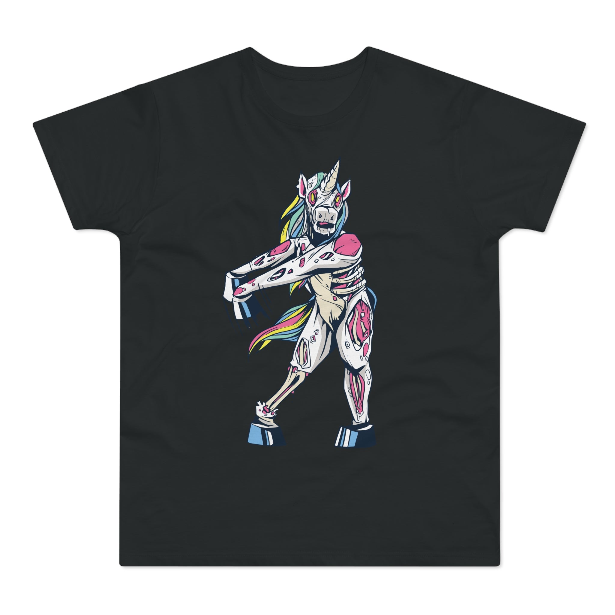 T-shirt med navnet: Let's Dance, Scary Unicorn! | T-Shirt Med Tryk.