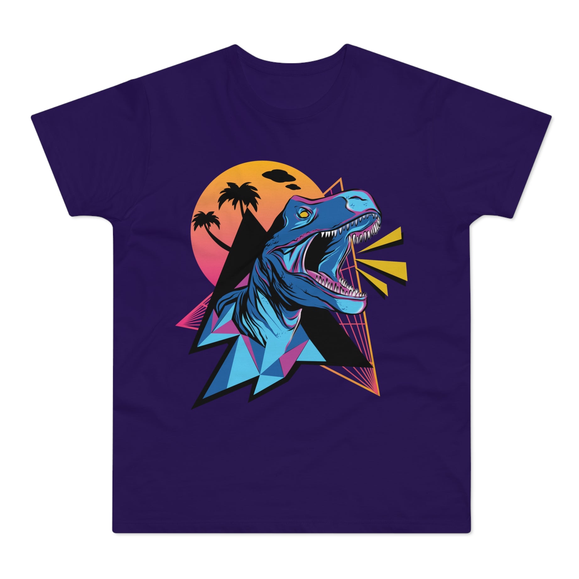 T-shirt med navnet: Neonsaurus Rex | T-Shirt Med Tryk.