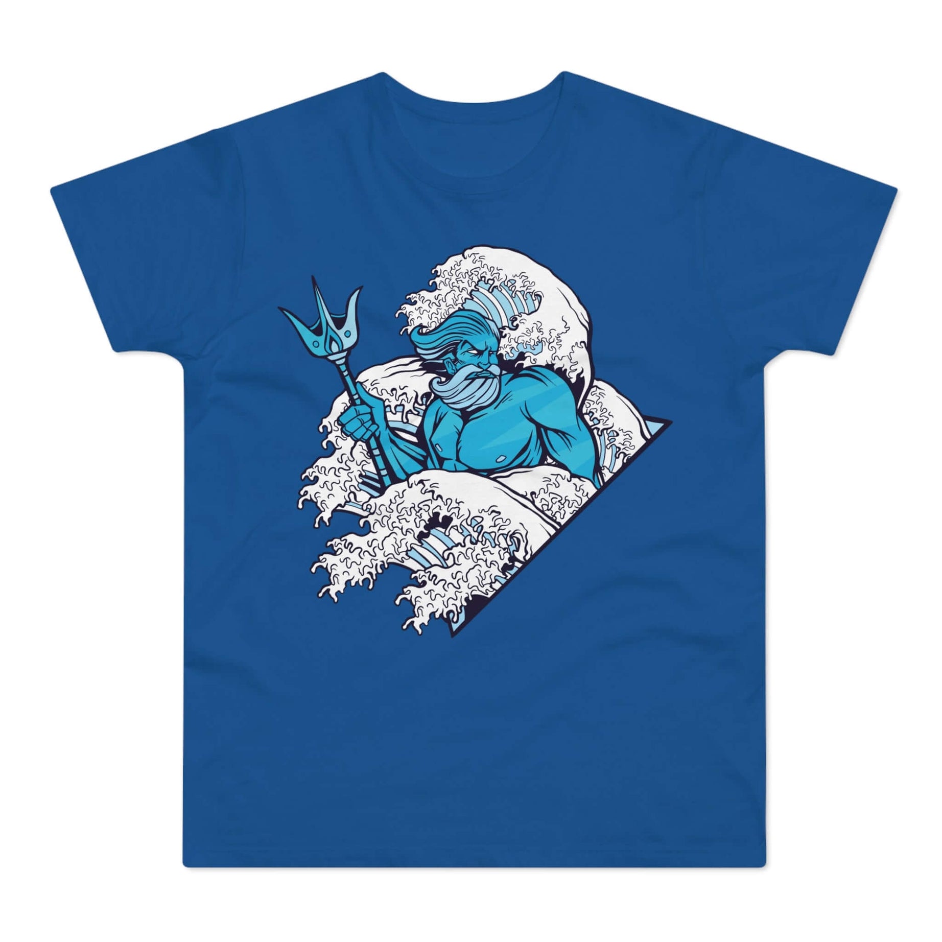 T-shirt med navnet: Poseidon Forming The Tides | T-Shirt Med Tryk.