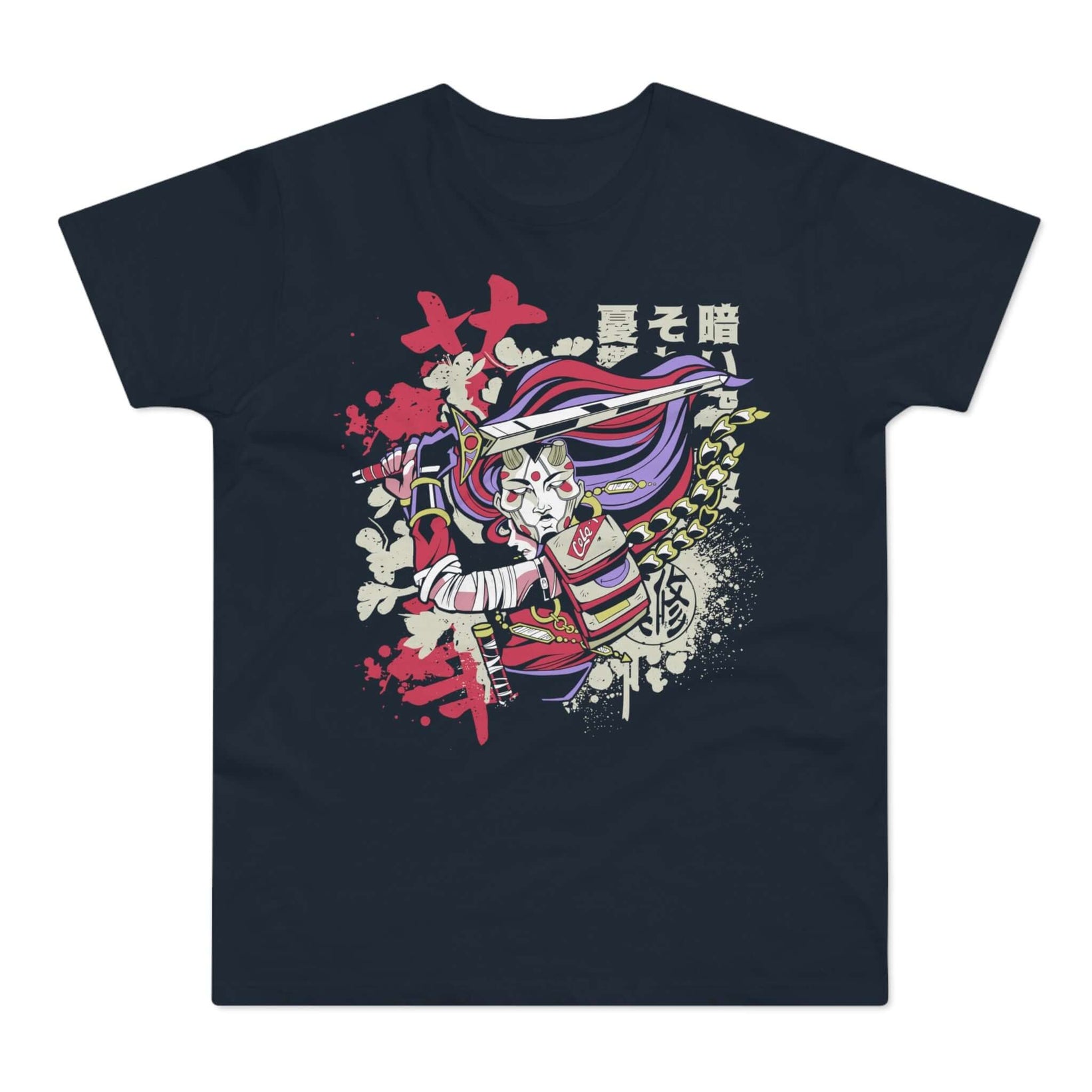 T-shirt med navnet: Splash Art Samurai | T-Shirt Med Tryk.