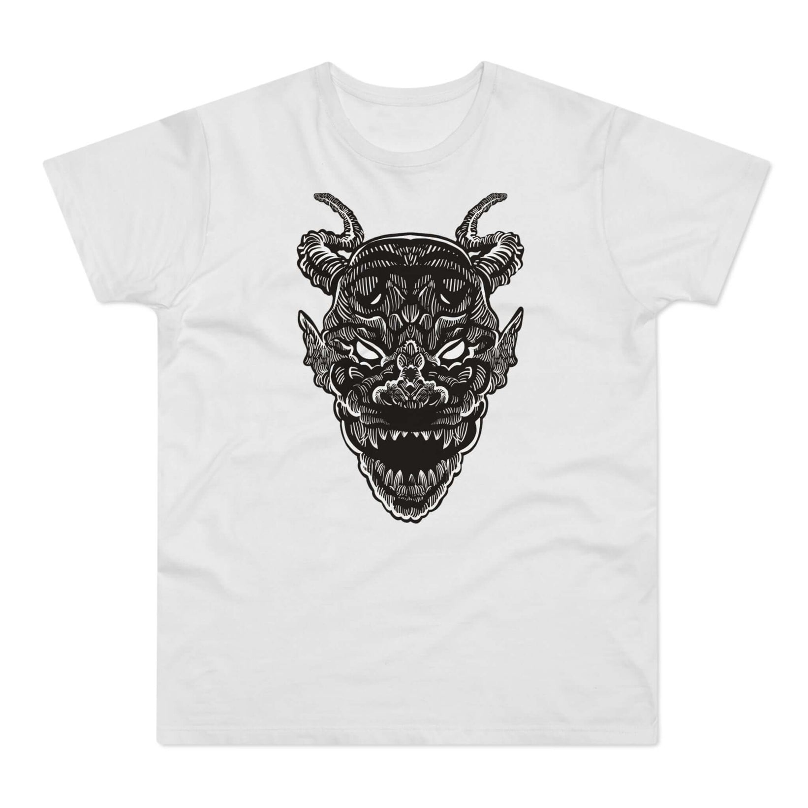T-shirt med navnet: Razmorghun, Demon Of The East | T-Shirt Med Tryk.