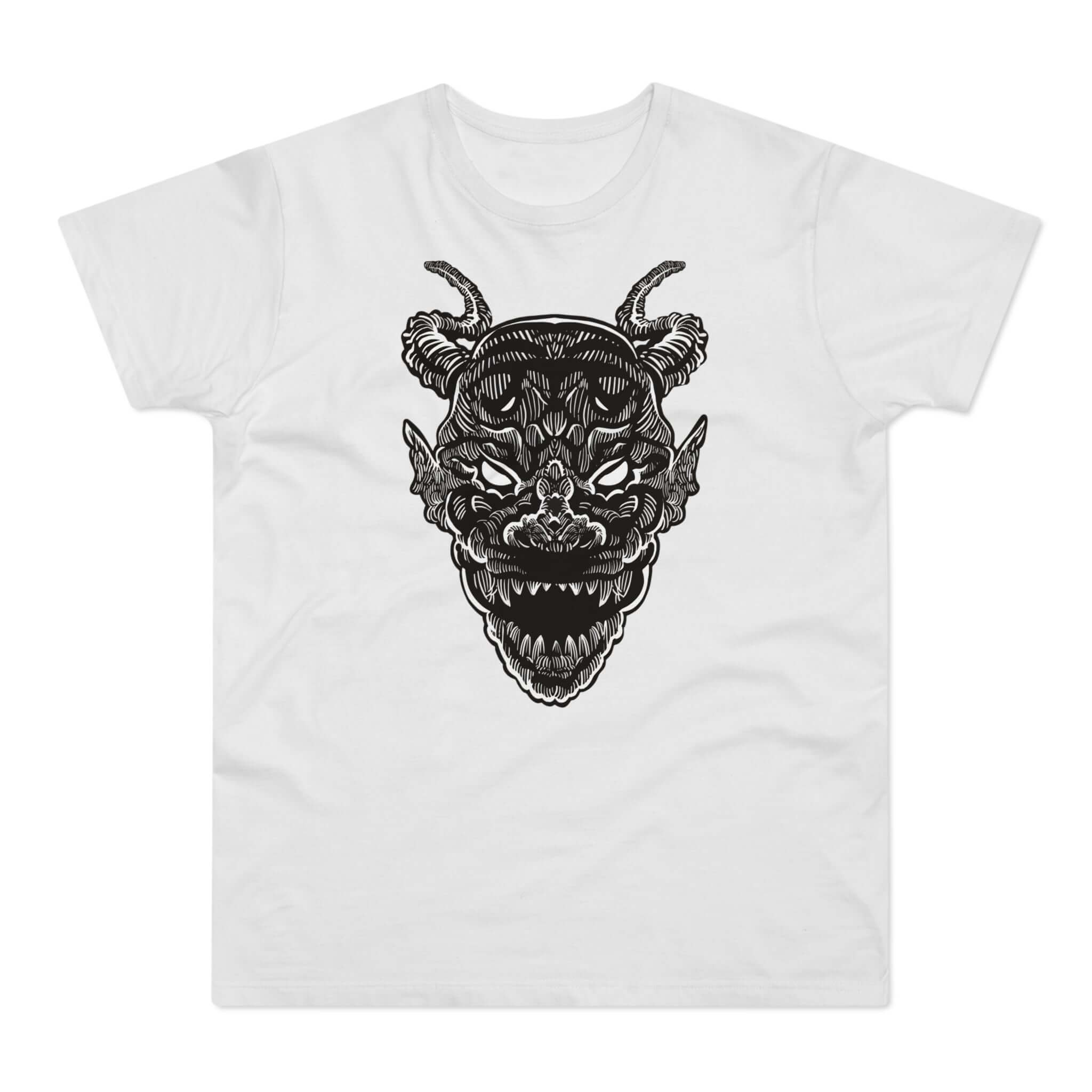 T-shirt med navnet: Razmorghun, Demon Of The East | T-Shirt Med Tryk.