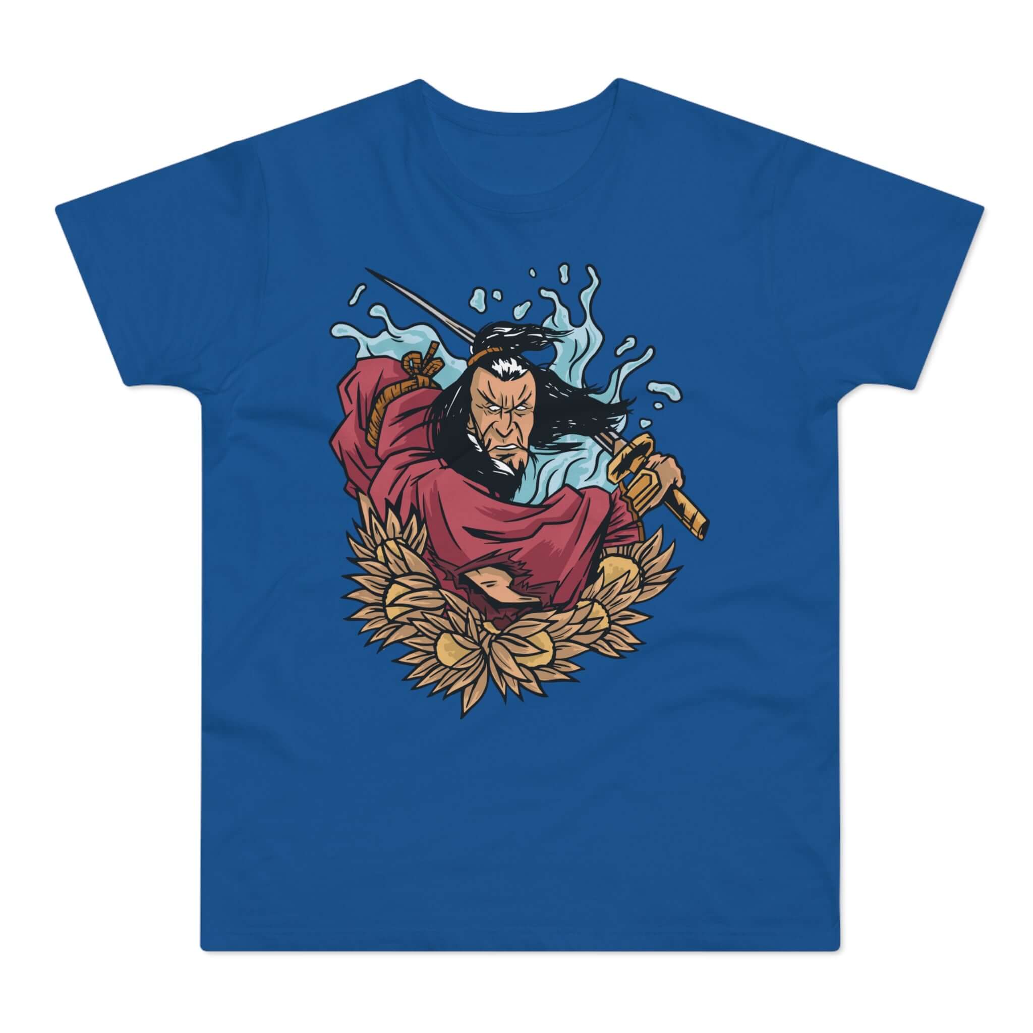 T-shirt med navnet: Toraji, Legendary Samurai From The Coast | T-Shirt Med Tryk.