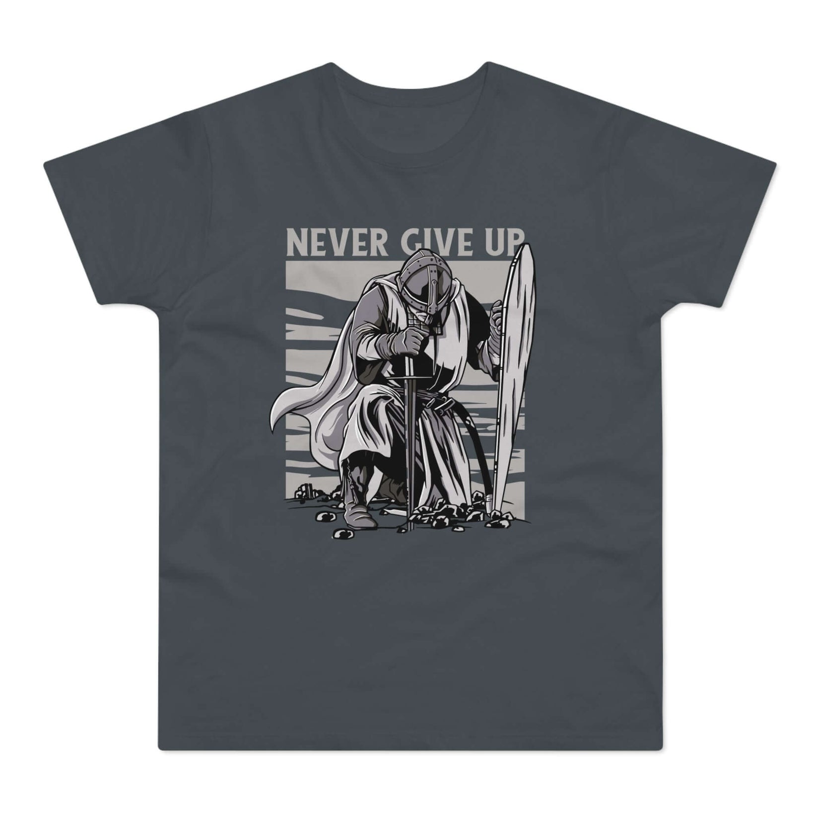 T-shirt med navnet: Never Give Up | T-Shirt Med Tryk.