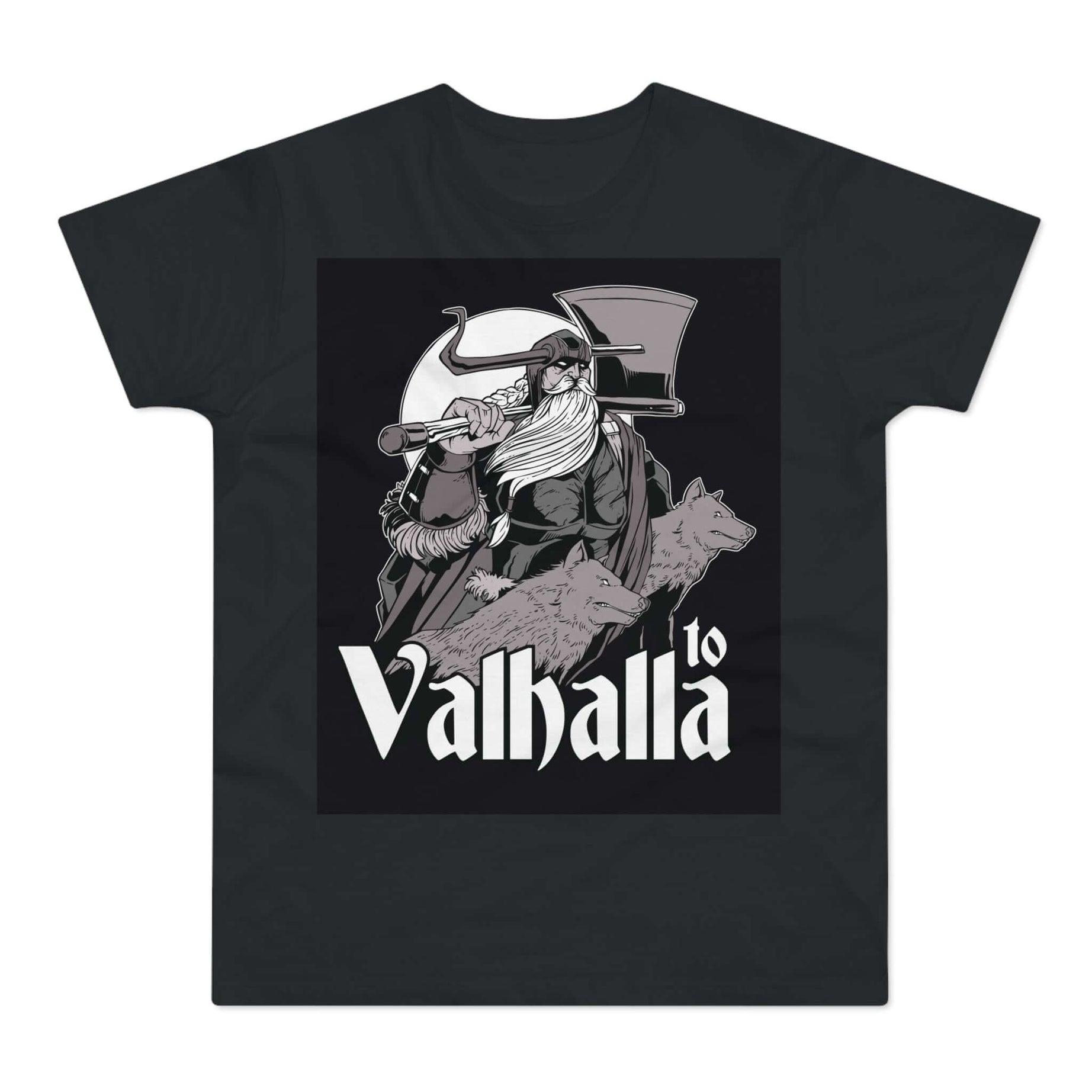 T-shirt med titlen: On His Way To The Great Ancestor's Halls | T-Shirt Med Tryk.