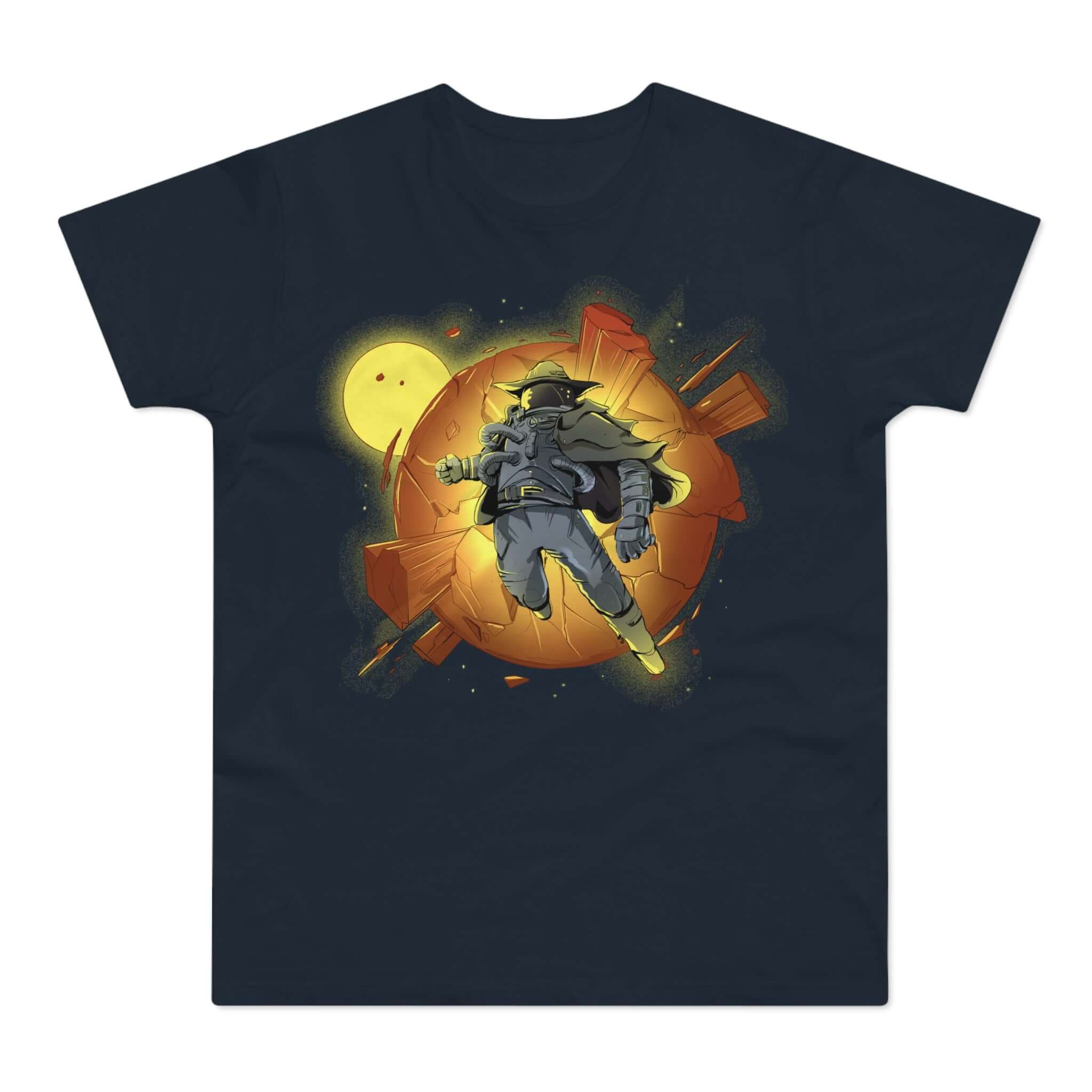 T-shirt med titlen: Space Ranger Harrison After His Mission | T-Shirt Med Tryk.
