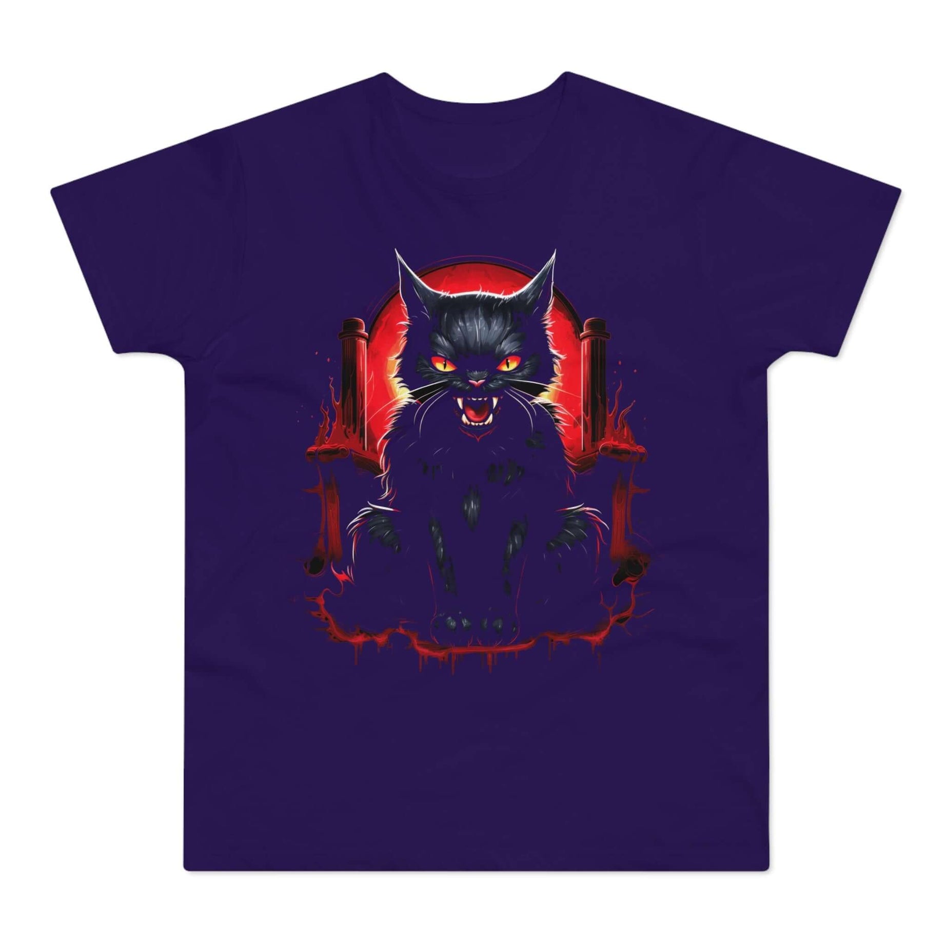 T-shirt med titlen: If Lucifer Had A Cat... | T-Shirt Med Tryk.