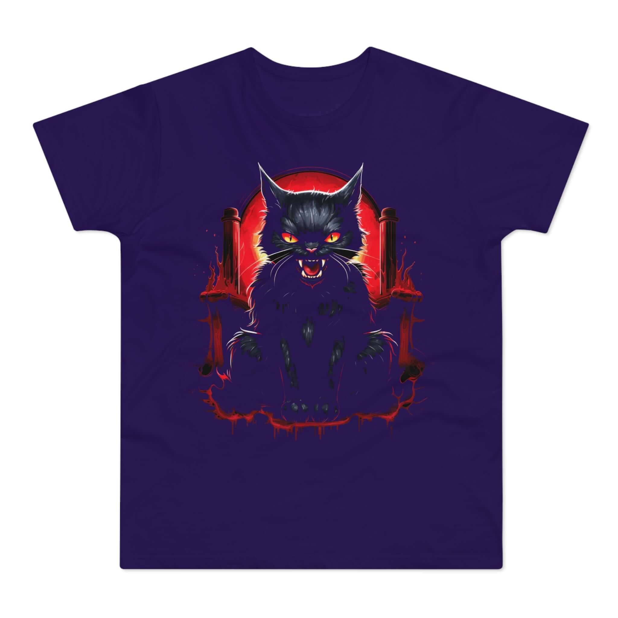 T-shirt med titlen: If Lucifer Had A Cat... | T-Shirt Med Tryk.