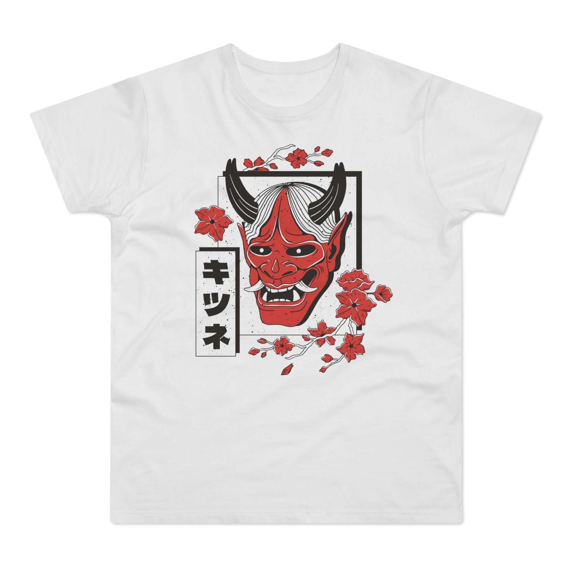 T-shirt med navnet: Mask Of The Demon Hanokabi | T-Shirt Med Tryk.