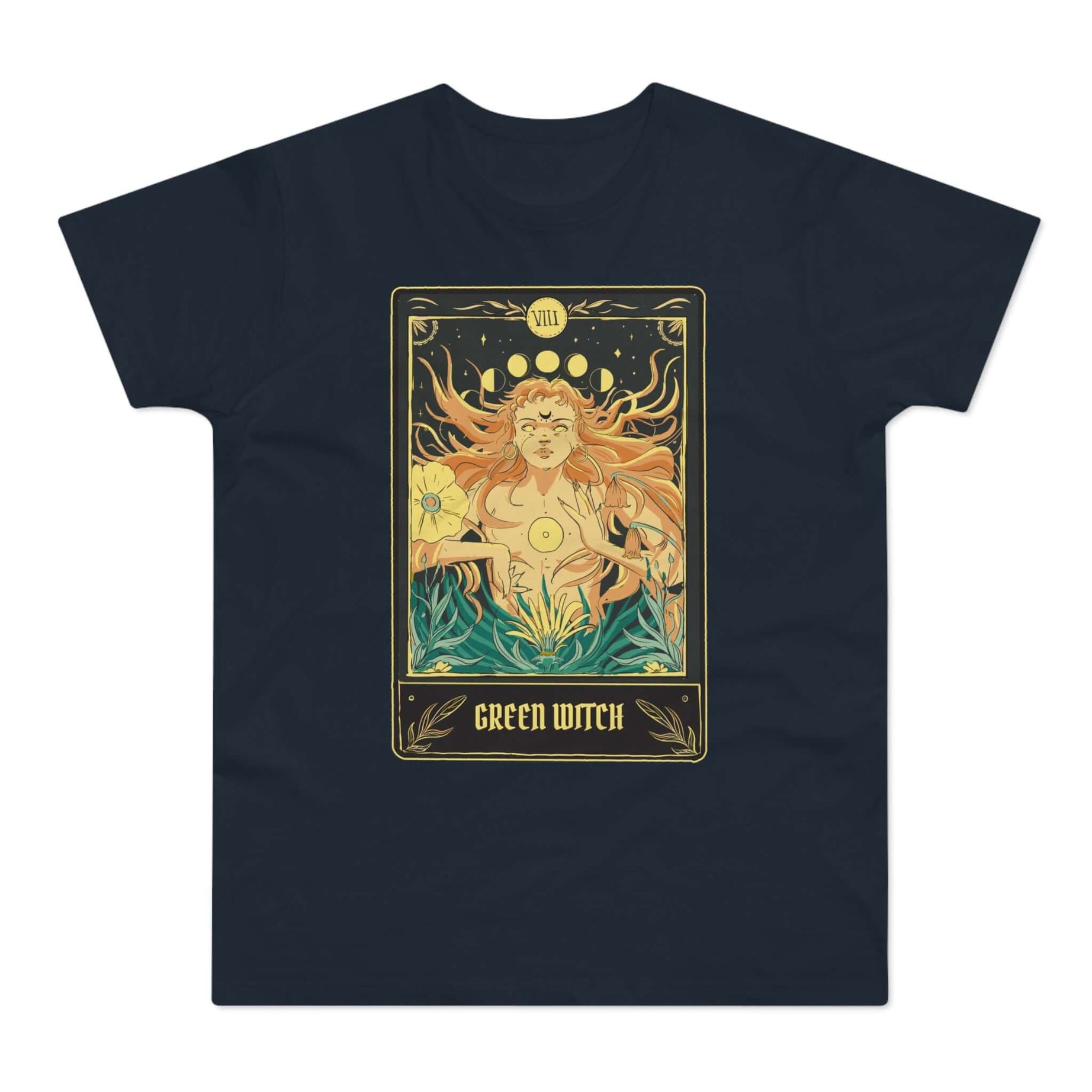 T-shirt med navnet: The Green Witch Of Tarot | T-Shirt Med Tryk.