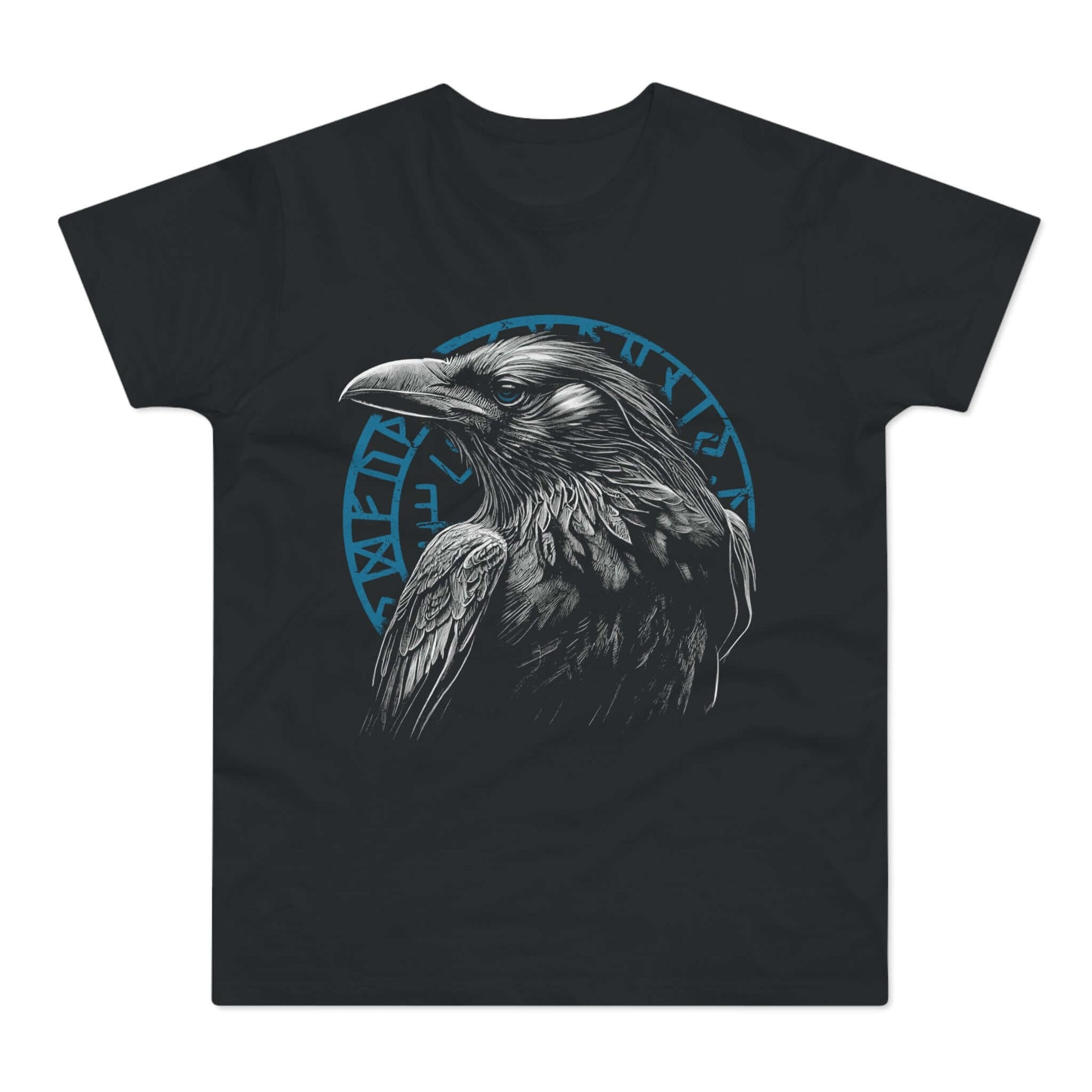 T-shirt med titlen: The Mystery Of The Raven-Rune | T-Shirt Med Tryk.