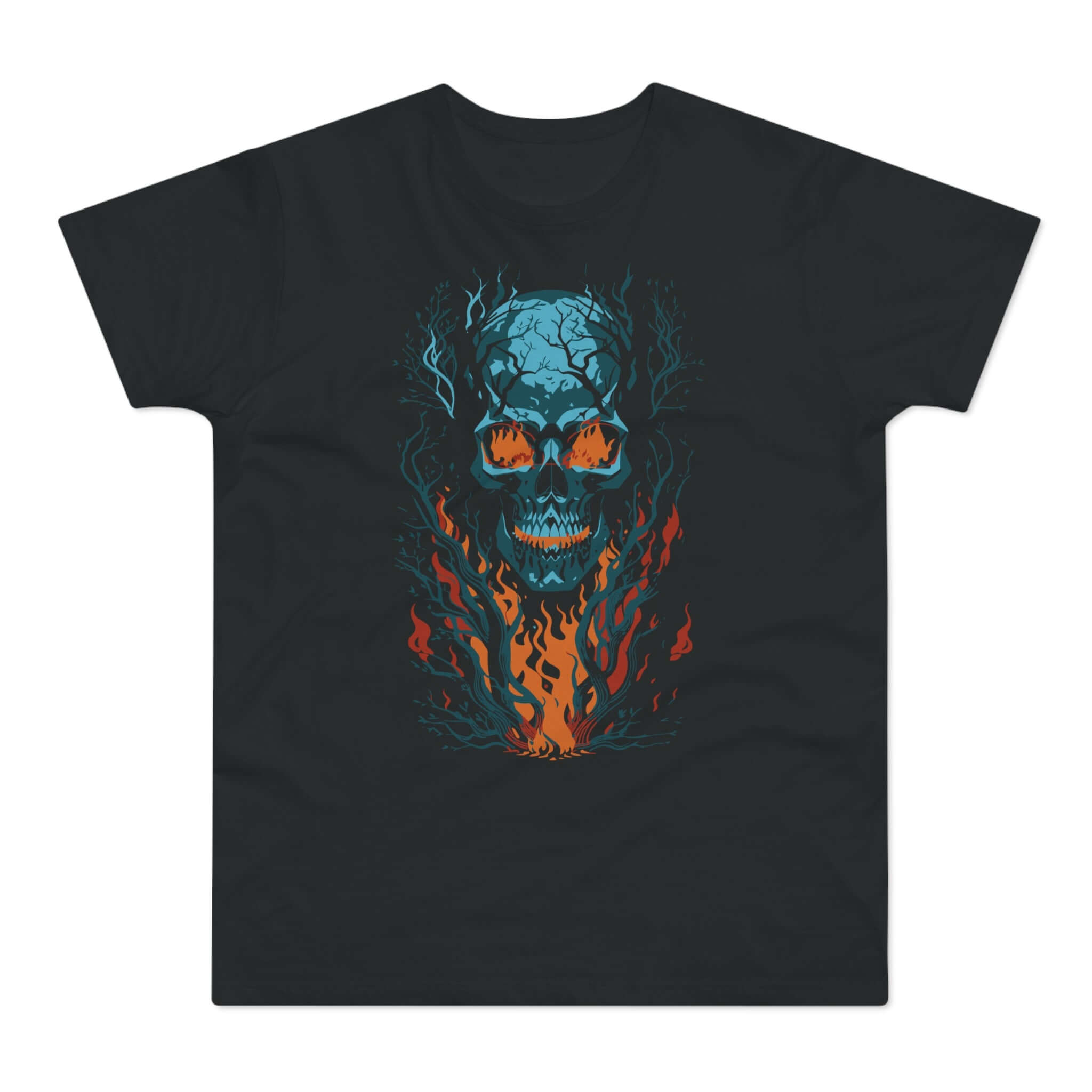 T-shirt med titlen: The Indestructible Skull Of Asmodan | T-Shirt Med Tryk.