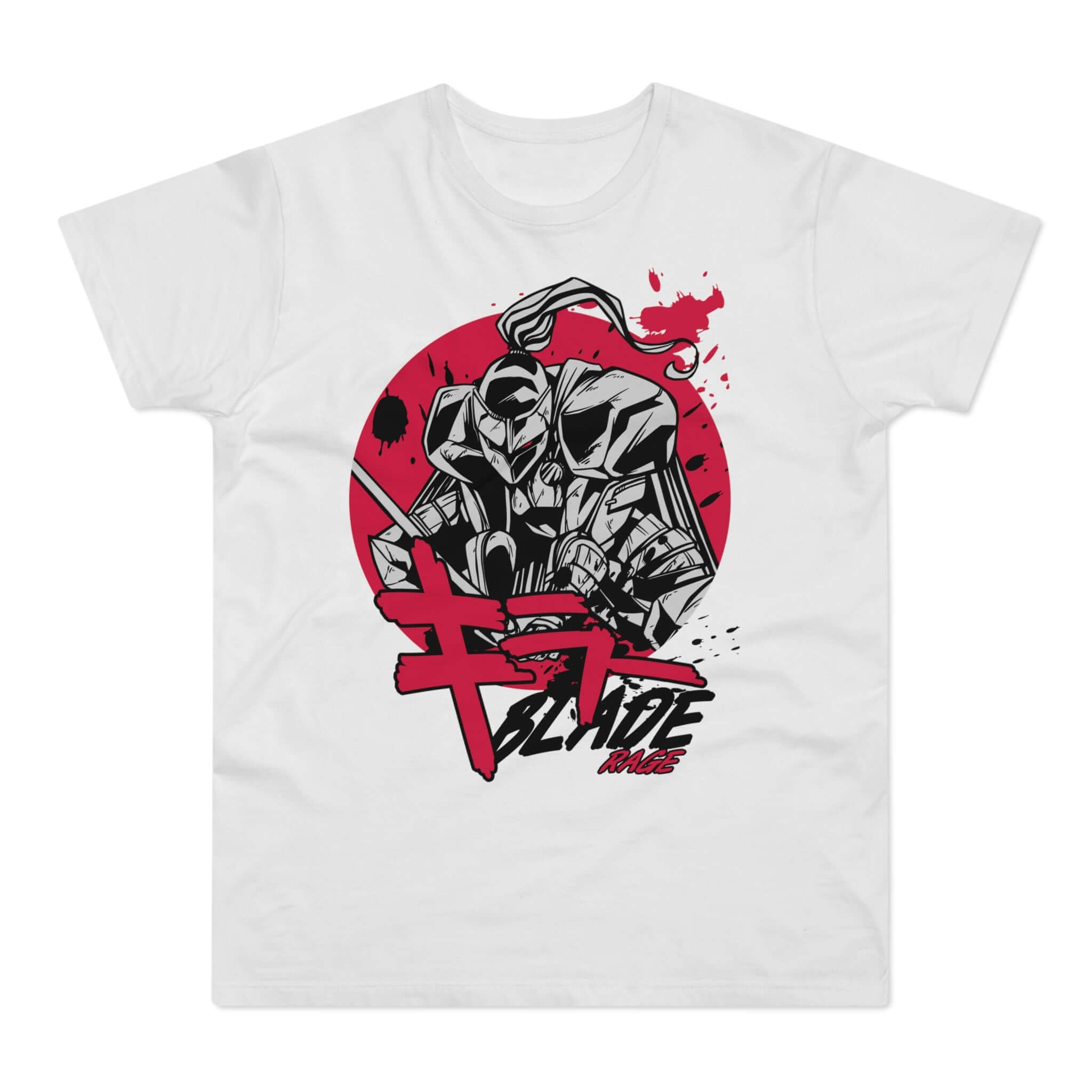 T-shirt med navnet: Whirling Blades In The Fury Of Battle | T-Shirt Med Tryk.