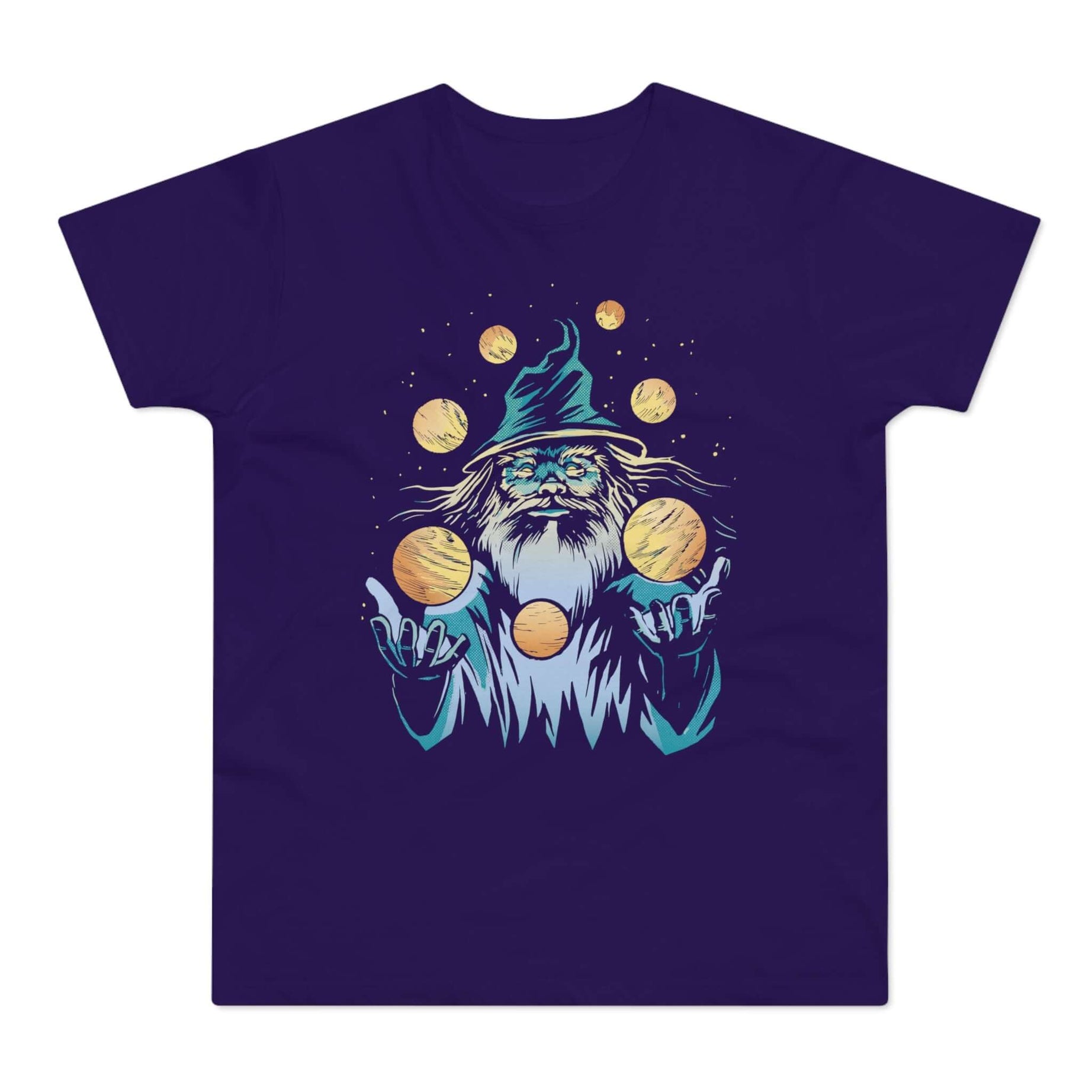 T-shirt med navnet: Omegor, Guardian Of The Destiny Of Worlds | T-Shirt Med Tryk.