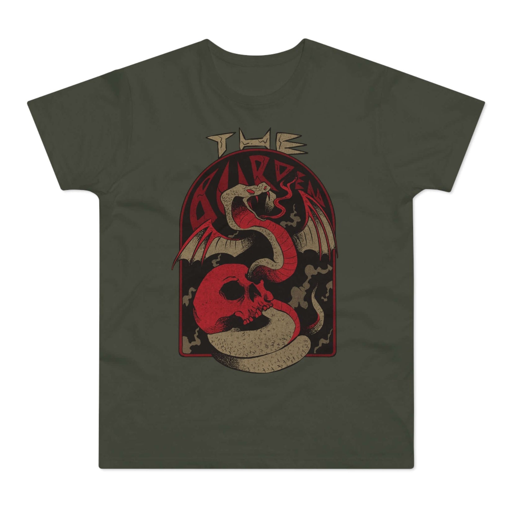 T-shirt med navnet: Hell Awaits You | T-Shirt Med Tryk.