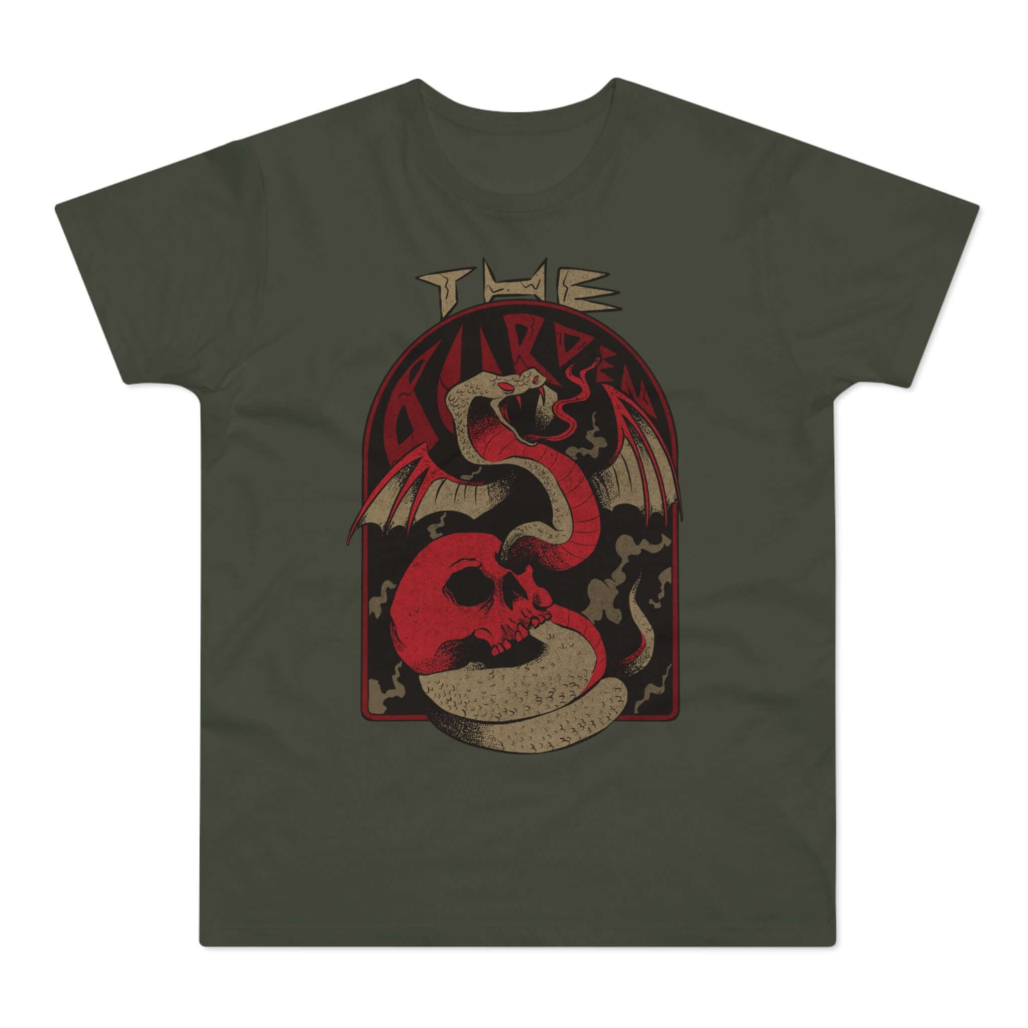 T-shirt med navnet: Hell Awaits You | T-Shirt Med Tryk.