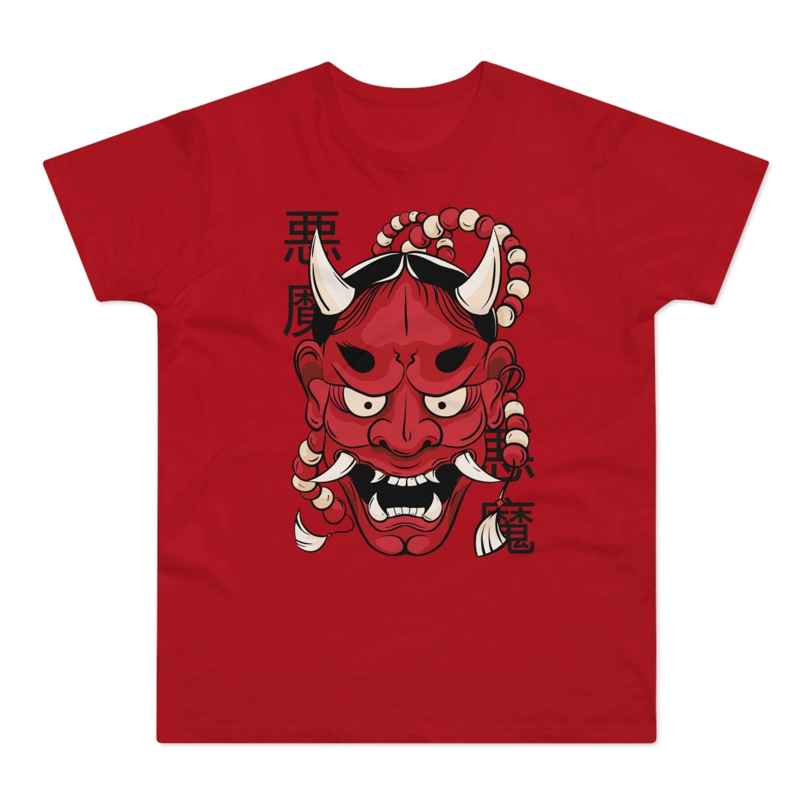 T-shirt med navnet: Mask Of The Demon Hanokai | T-Shirt Med Tryk.