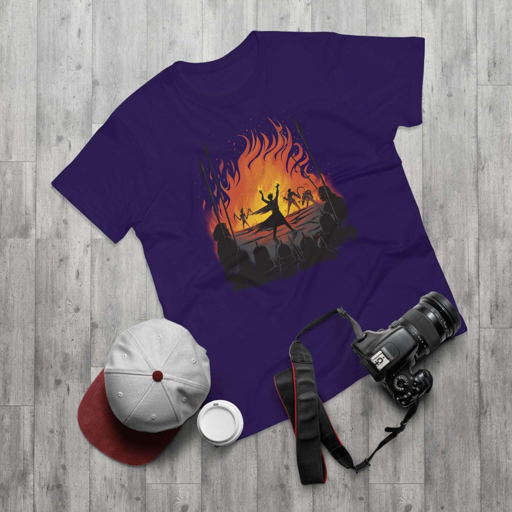 T-shirt med navnet: When Tranos Burnt The Whole Enemies Army | T-Shirt Med Tryk.