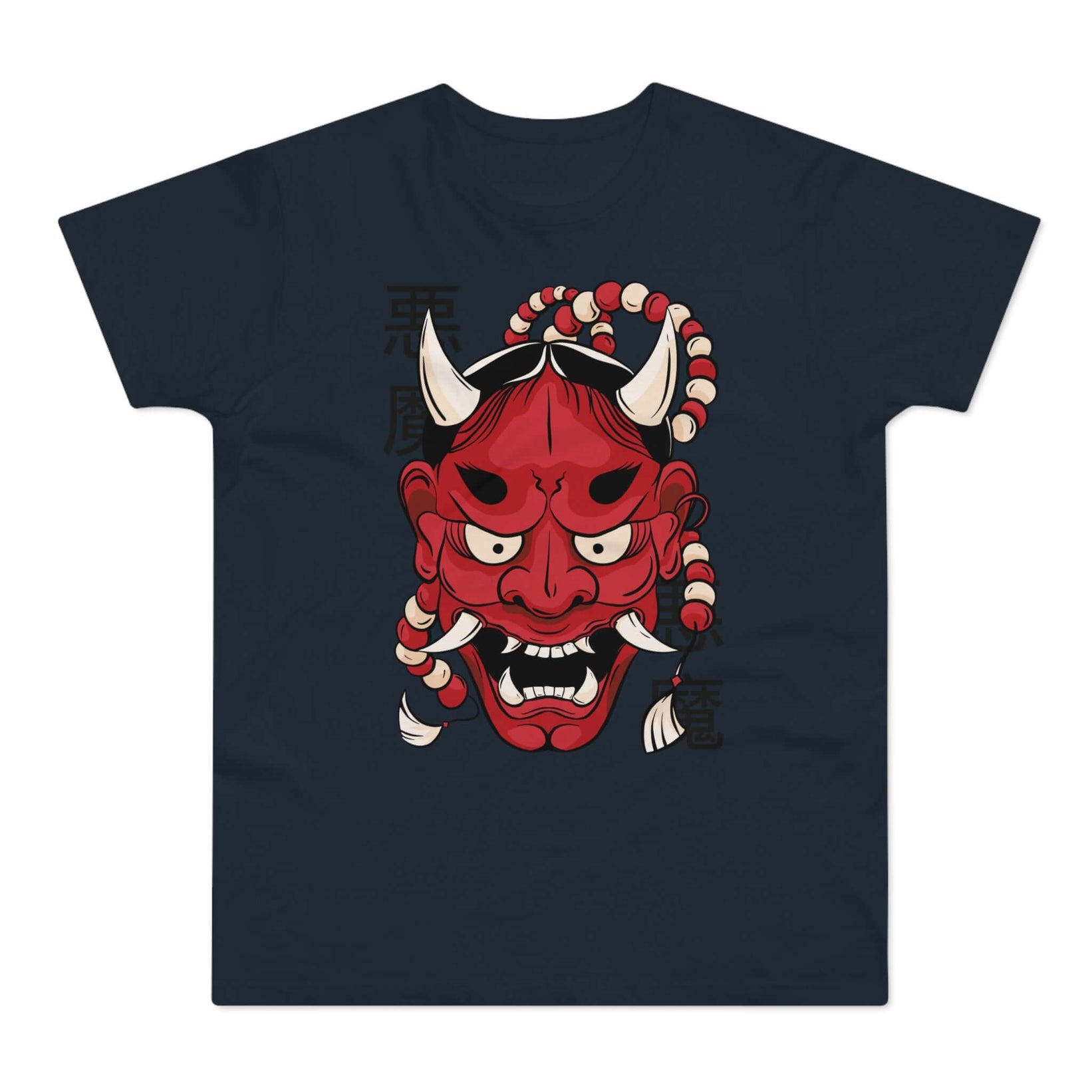 T-shirt med navnet: Mask Of The Demon Hanokai | T-Shirt Med Tryk.