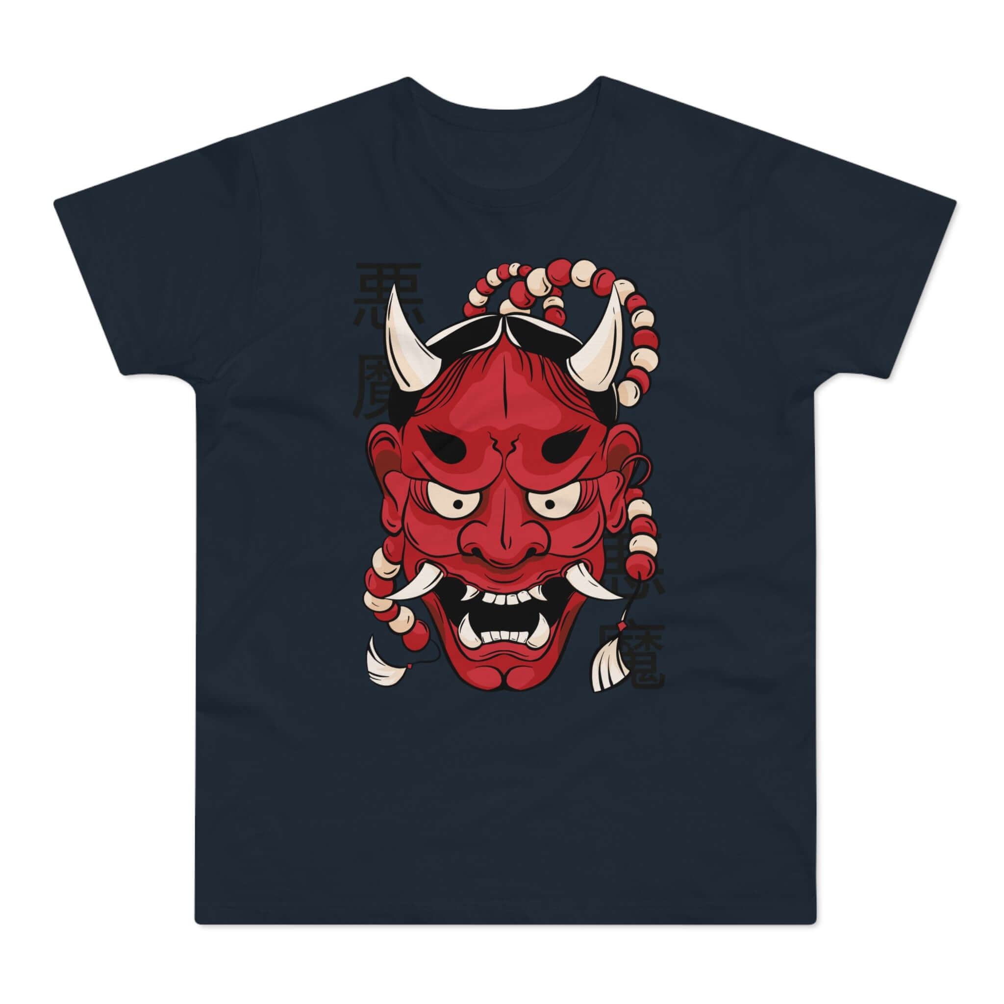 T-shirt med navnet: Mask Of The Demon Hanokai | T-Shirt Med Tryk.