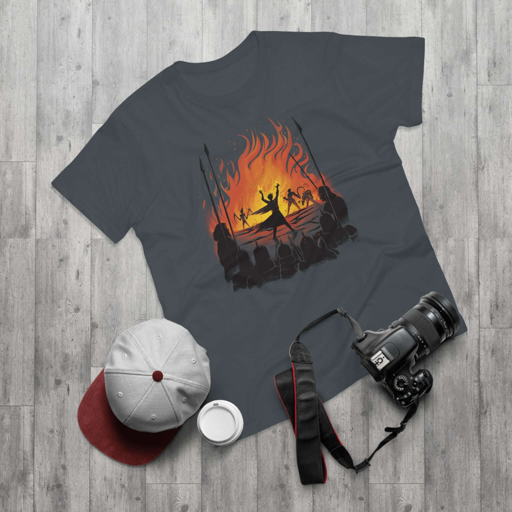 T-shirt med navnet: When Tranos Burnt The Whole Enemies Army | T-Shirt Med Tryk.