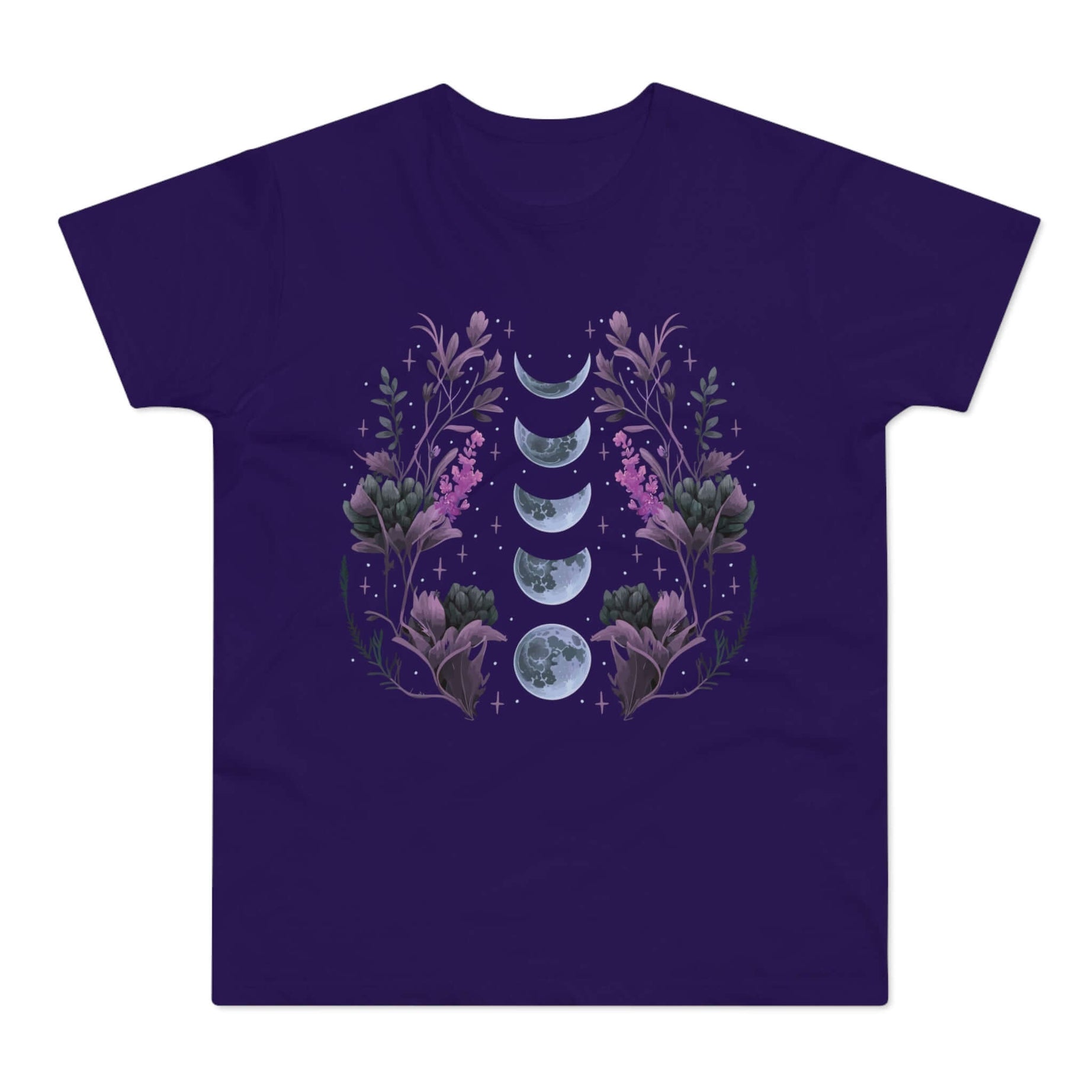 T-shirt med navnet: The Magic Of The Moonphases | T-Shirt Med Tryk.