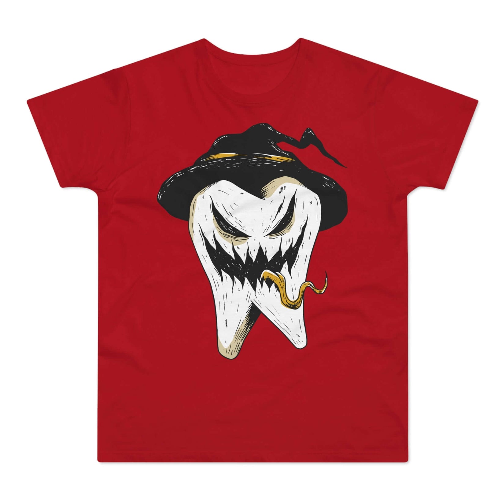 T-shirt med titlen: Hell, The Tooth Fairy Looks Unexpected! | T-Shirt Med Tryk.