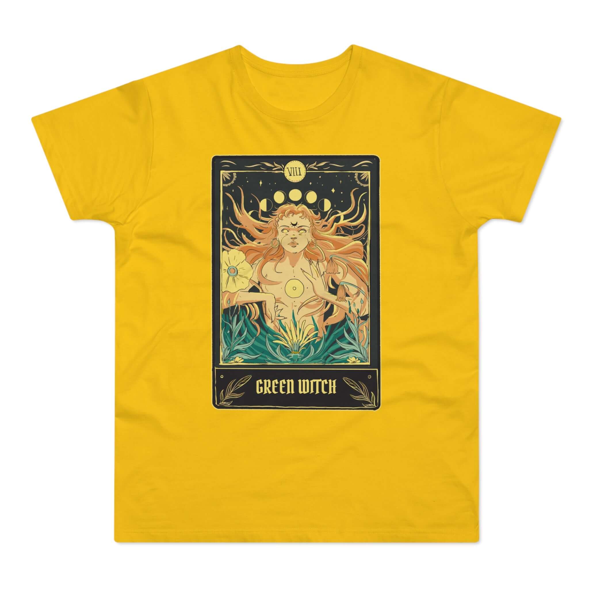 T-shirt med navnet: The Green Witch Of Tarot | T-Shirt Med Tryk.