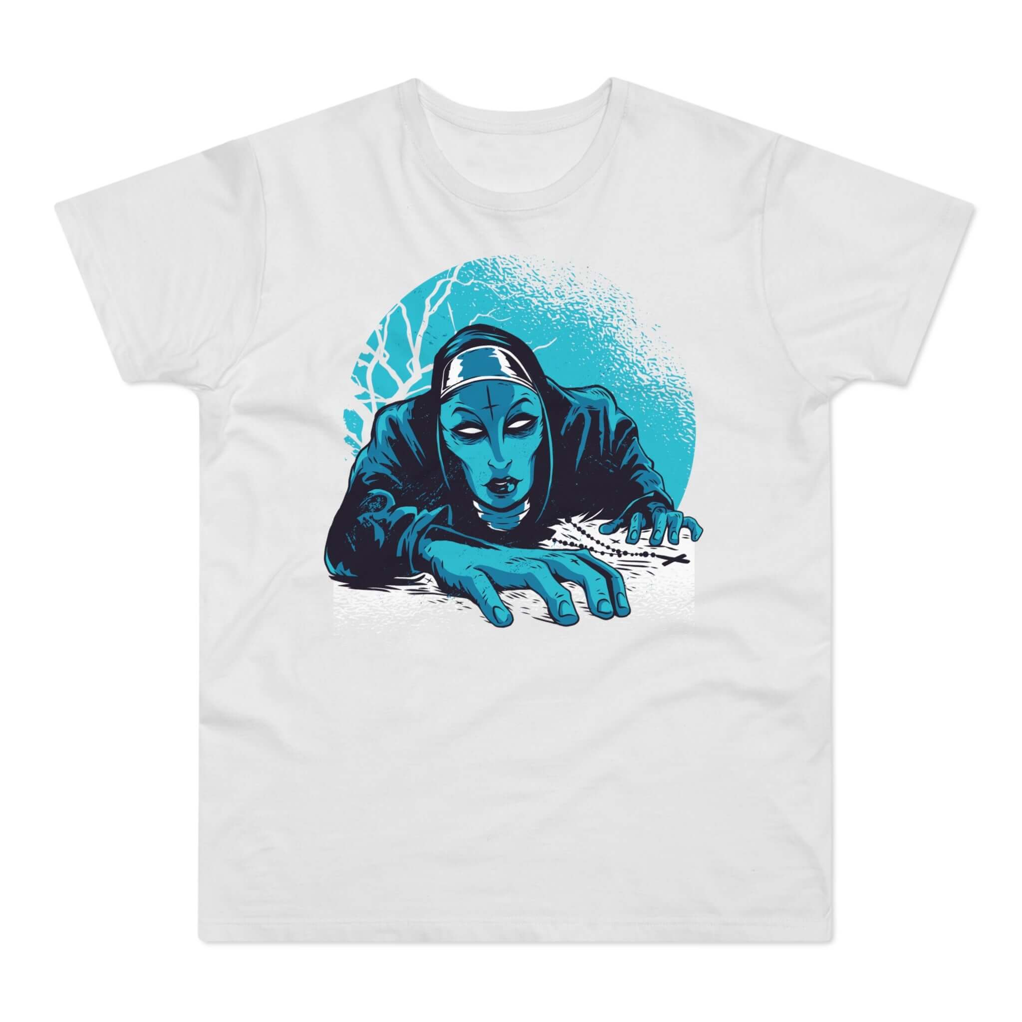 T-shirt med navnet: Sister Mary, Fallen Nun Of St. Michaels | T-Shirt Med Tryk.