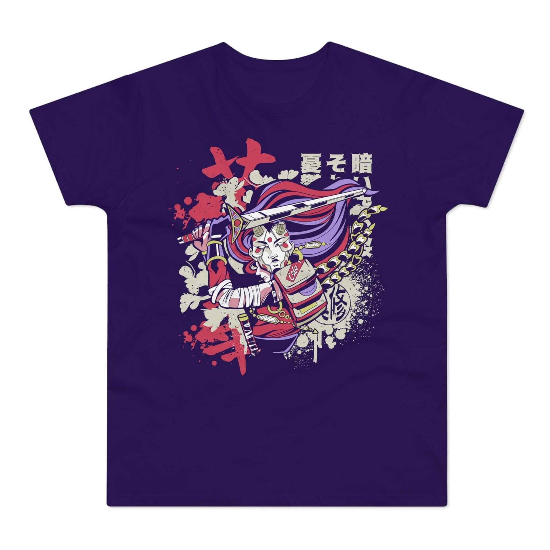 T-shirt med navnet: Splash Art Samurai | T-Shirt Med Tryk.